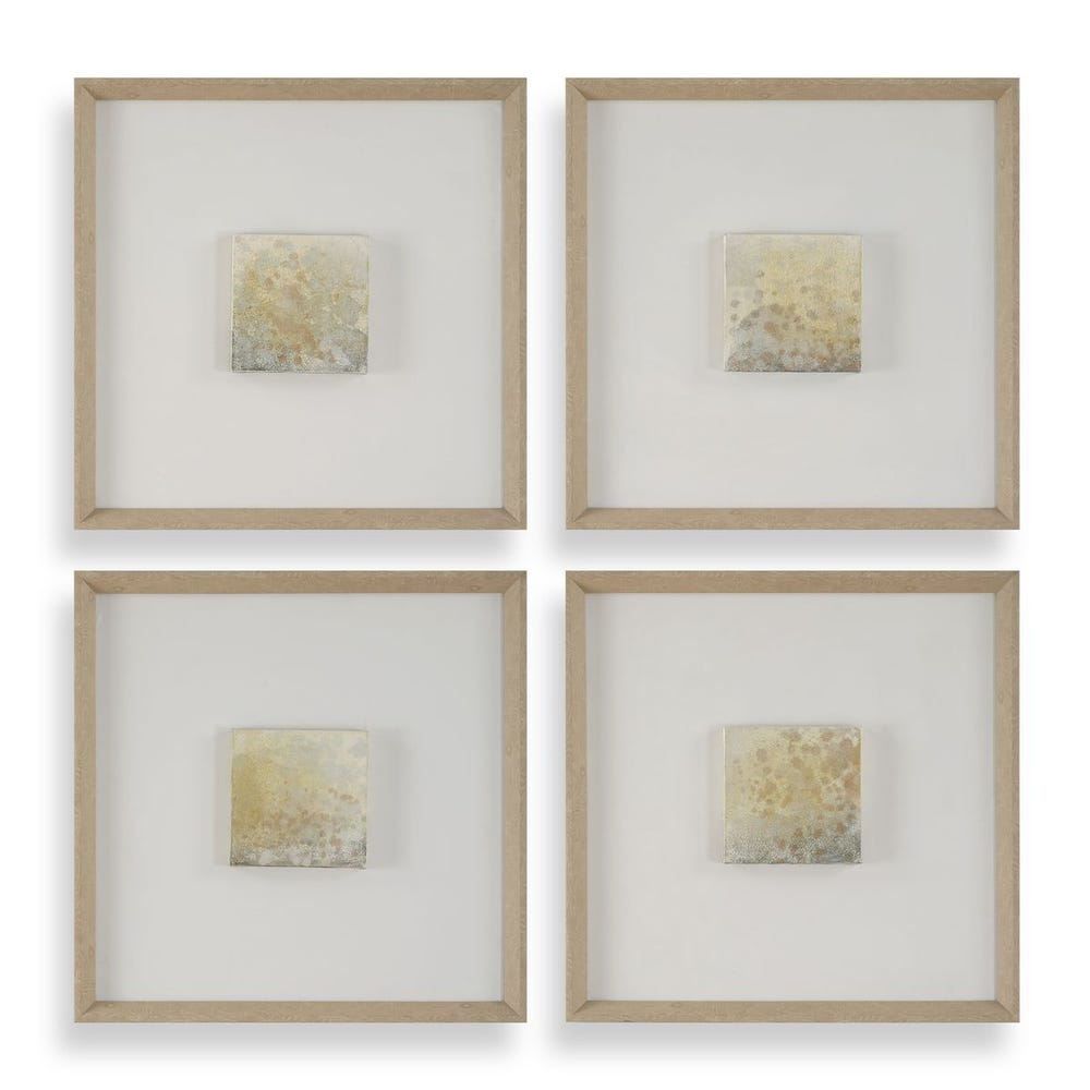 Uttermost Now & Then Abstract Art - Set of 4