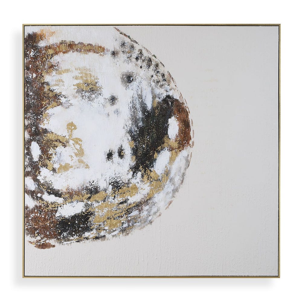 Uttermost Moon Landing Hand Painted Abstract Art