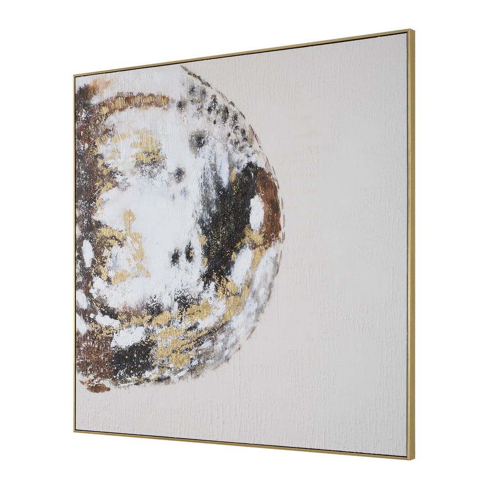 Uttermost Moon Landing Hand Painted Abstract Art