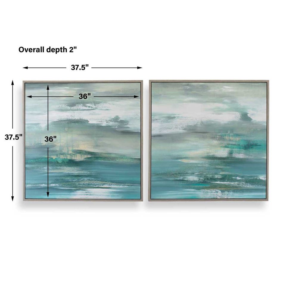 Uttermost Tranquil State of Mind Framed Canvases - Set of 2