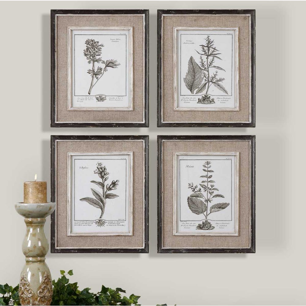 Uttermost Casual Grey Study Framed Art - Set of 4
