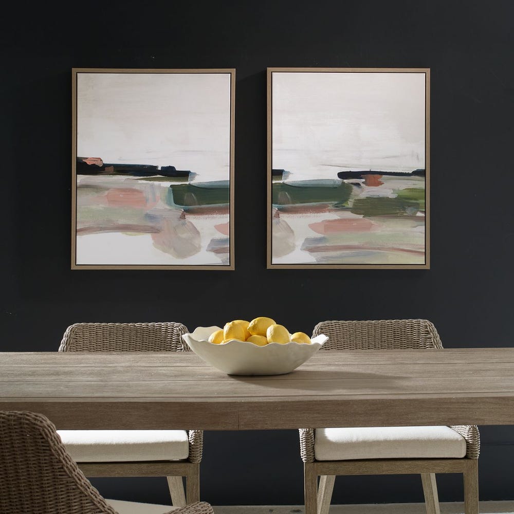 Uttermost Just Peaking Framed Abstract Prints - Set of 2