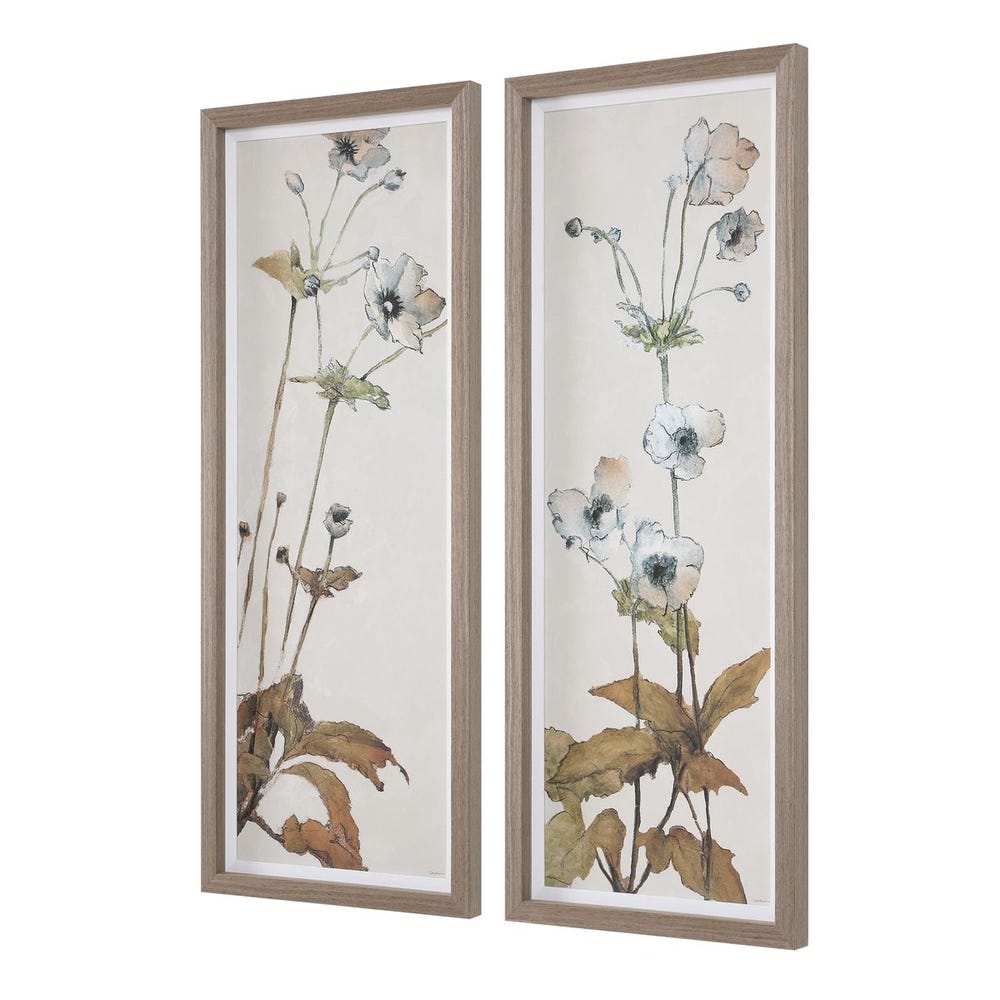 Uttermost Garden Study Framed Floral Prints - Set of 2