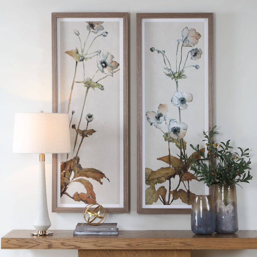Uttermost Garden Study Framed Floral Prints - Set of 2