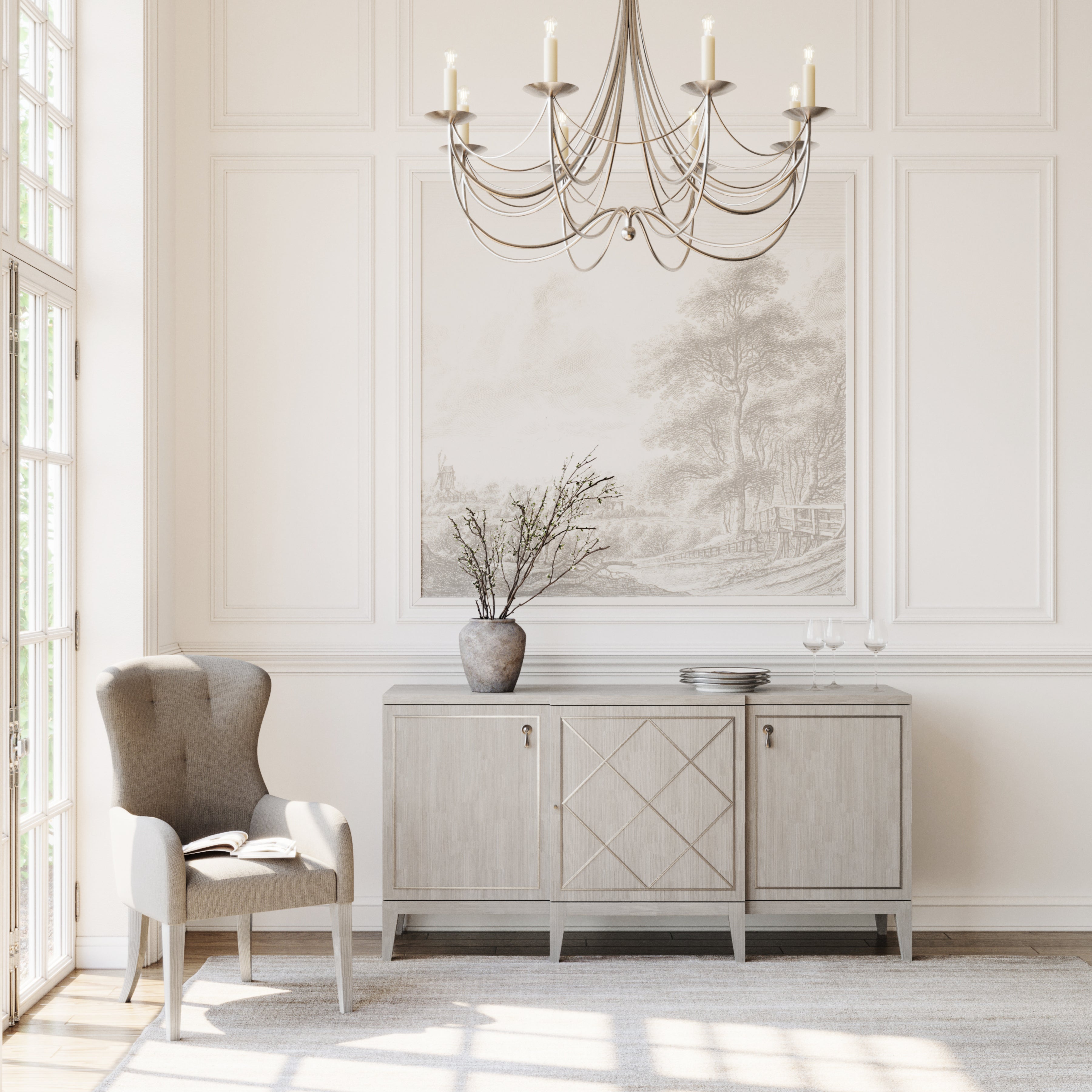 Cornelia Tufted Arm Chair by Bernhardt