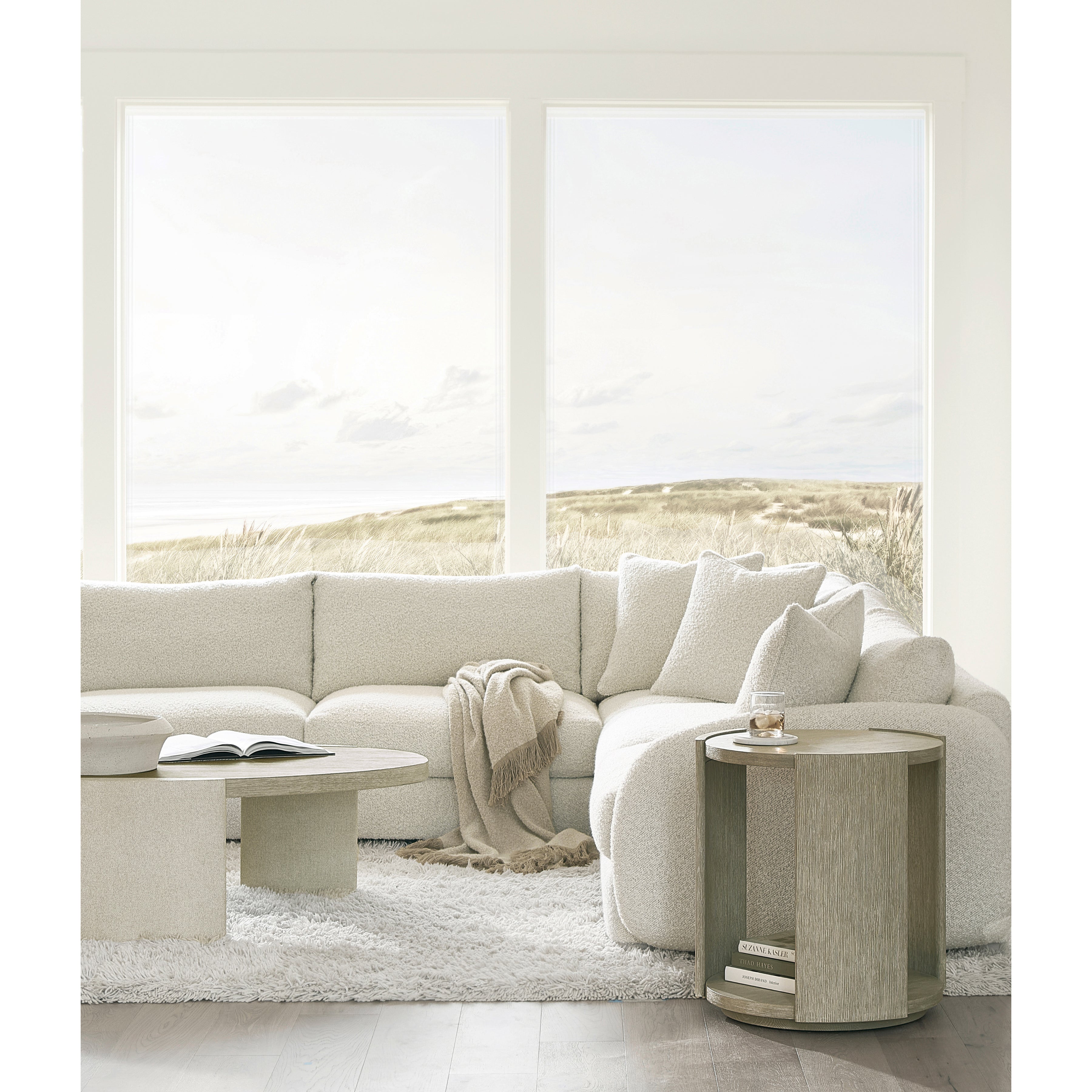 Arcadia Round Side Table by Bernhardt