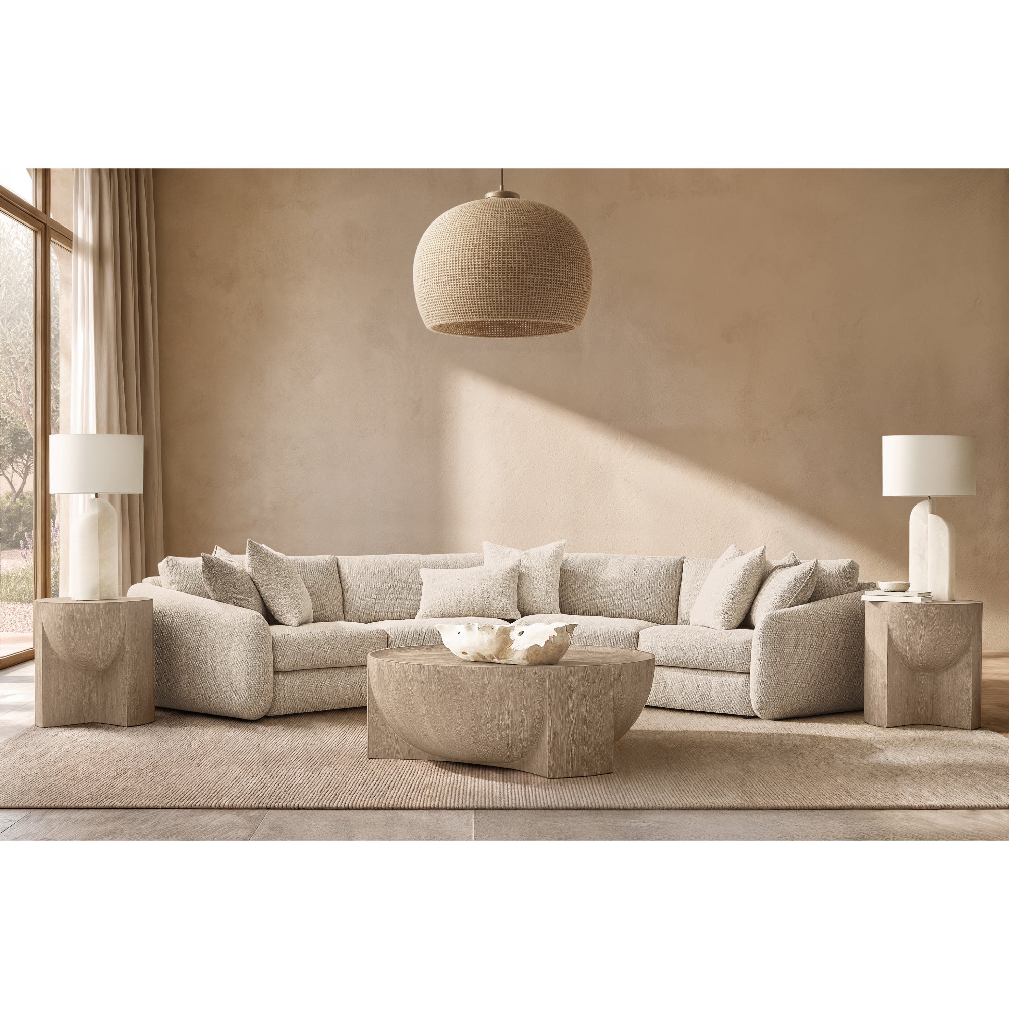 Loggia Round Cocktail Table by Bernhardt