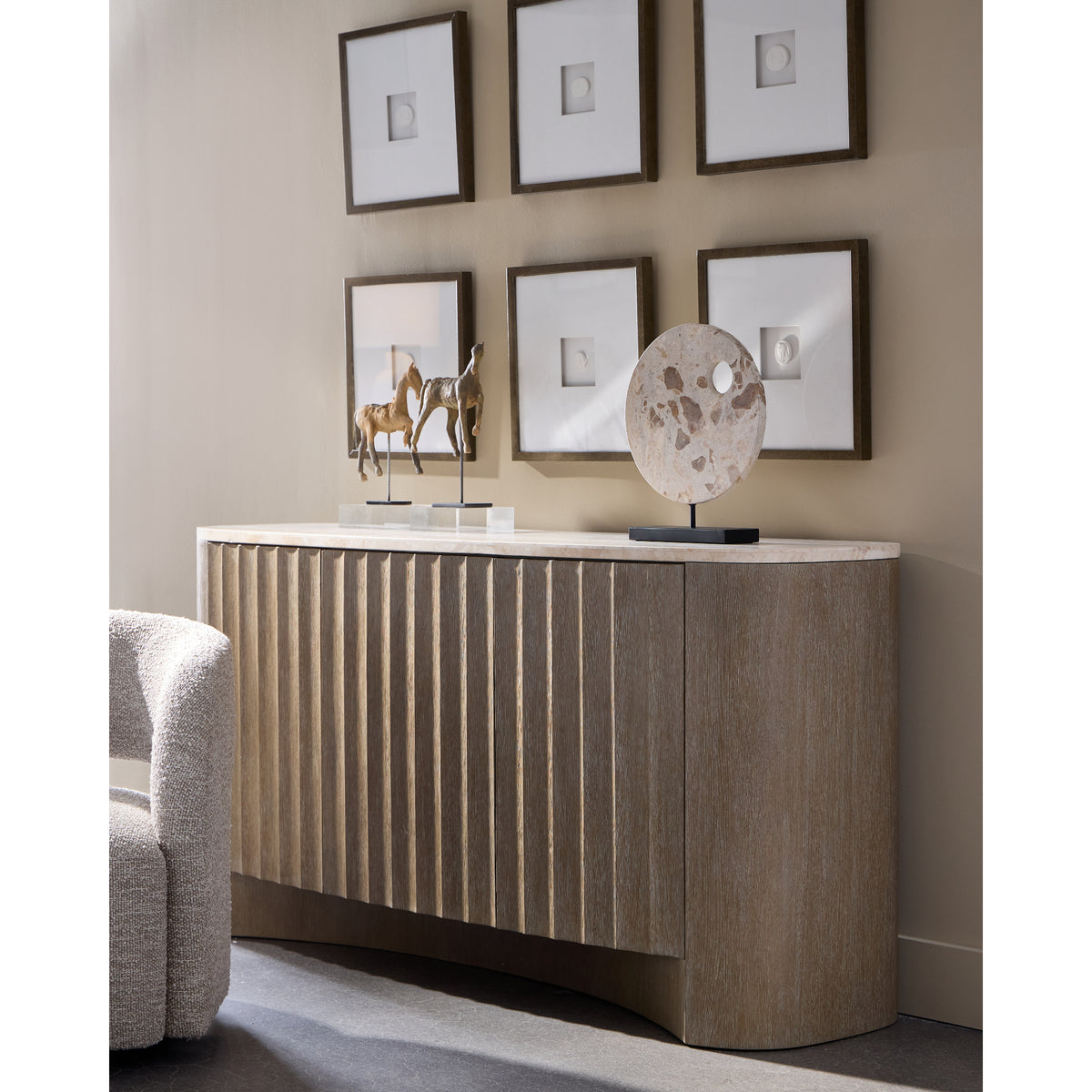 Loggia Buffet with Stone Top by Bernhardt