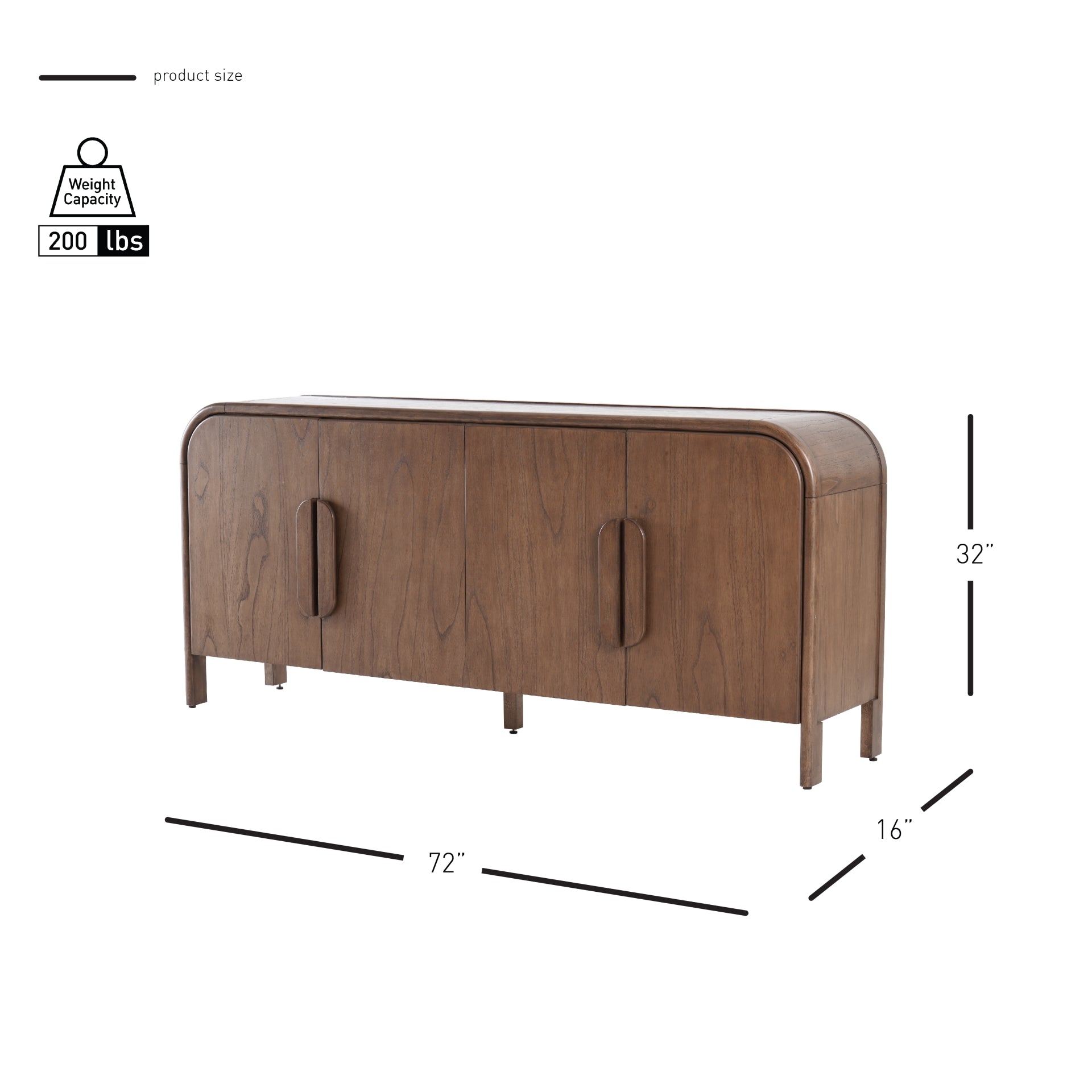Serenia 4 Doors Buffet/Sideboard