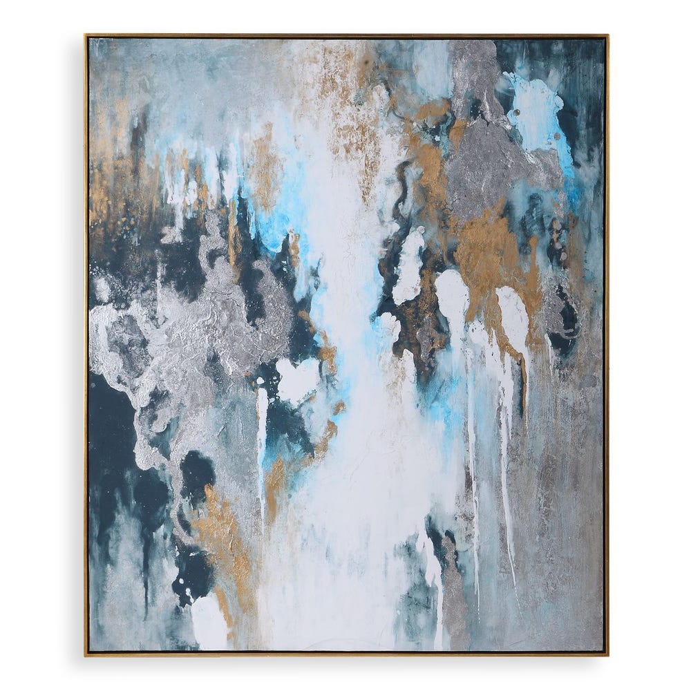 Uttermost Stormy Seas Hand Painted Canvas