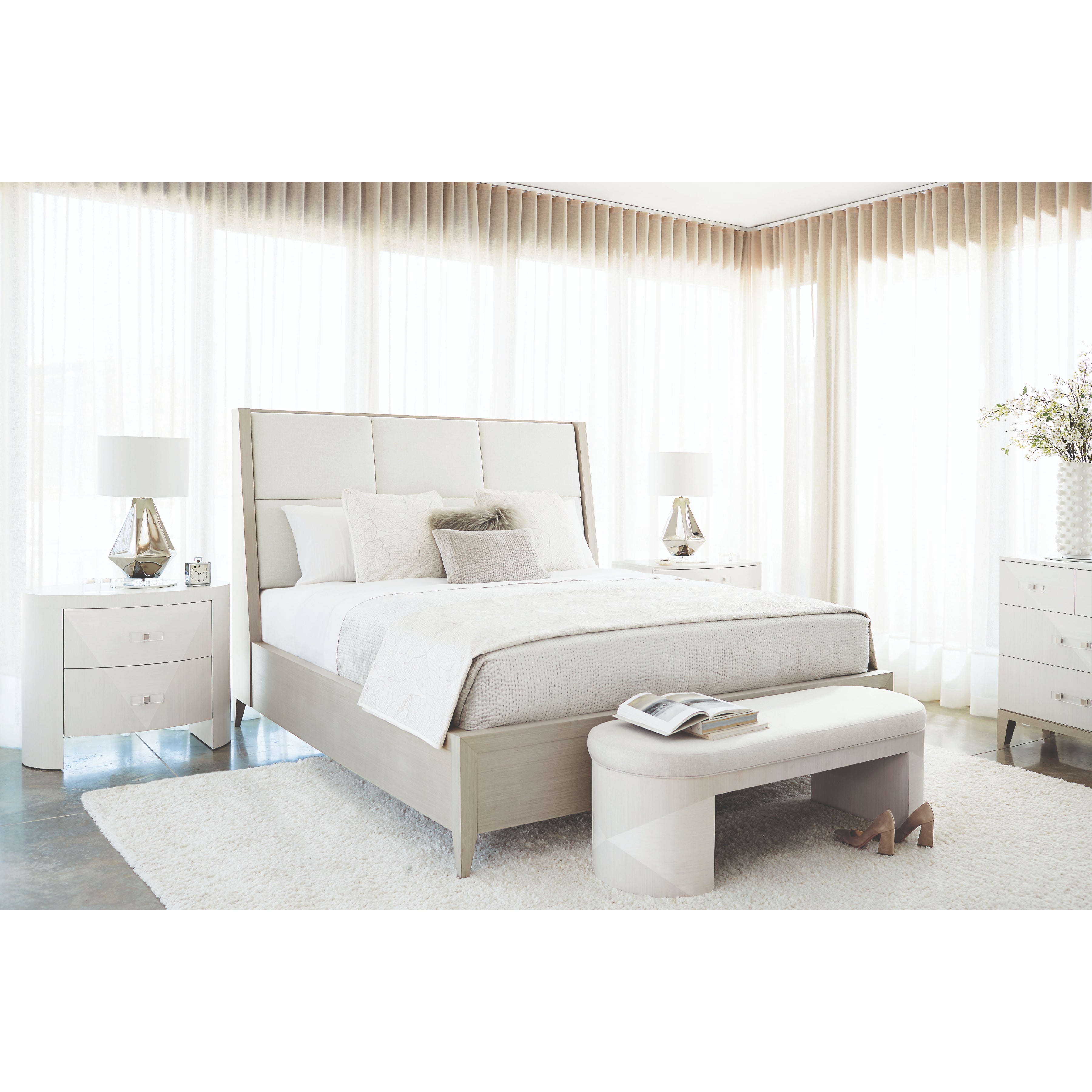 Axiom Oval Nightstand by Bernhardt