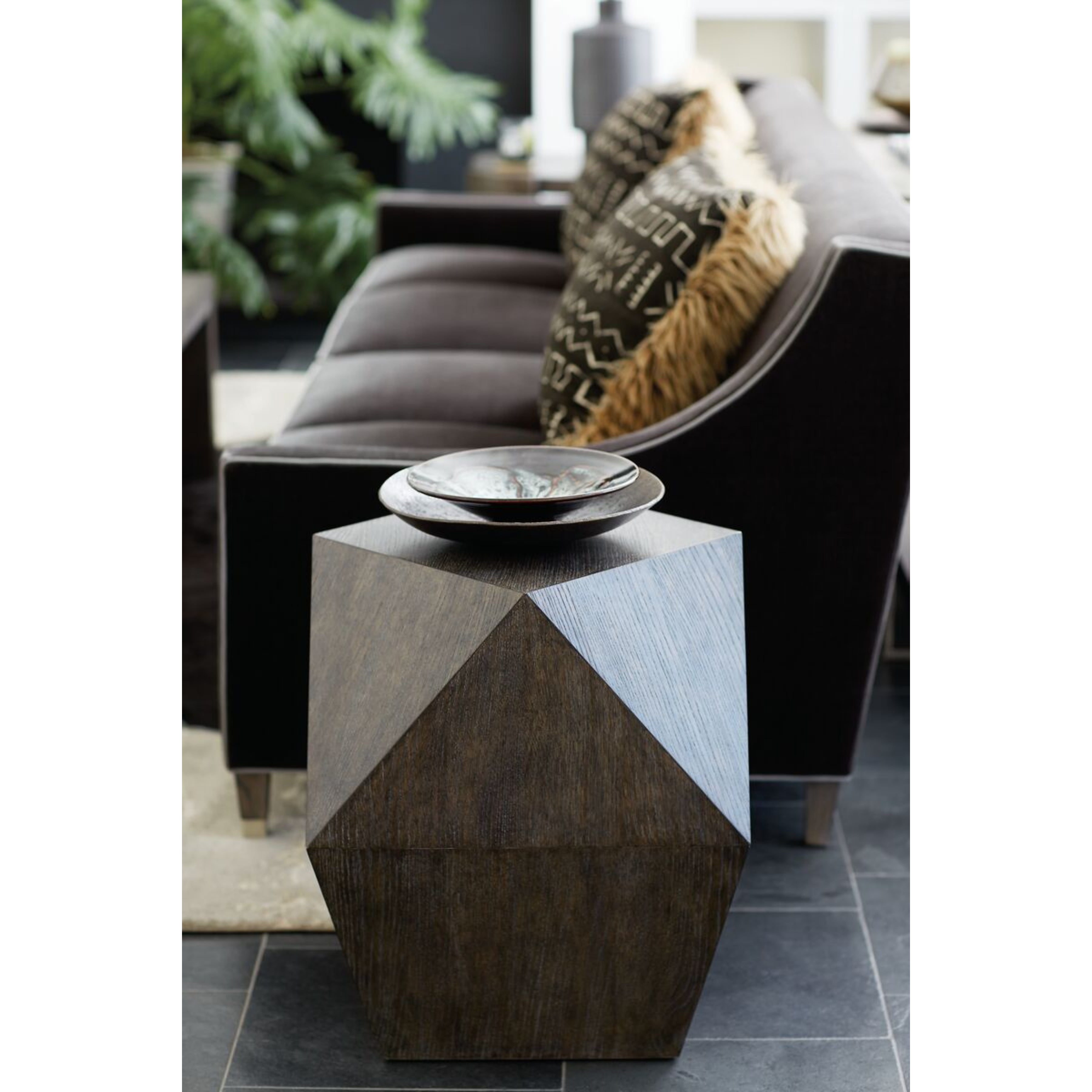 Linea Trapezoid End Table by Bernhardt