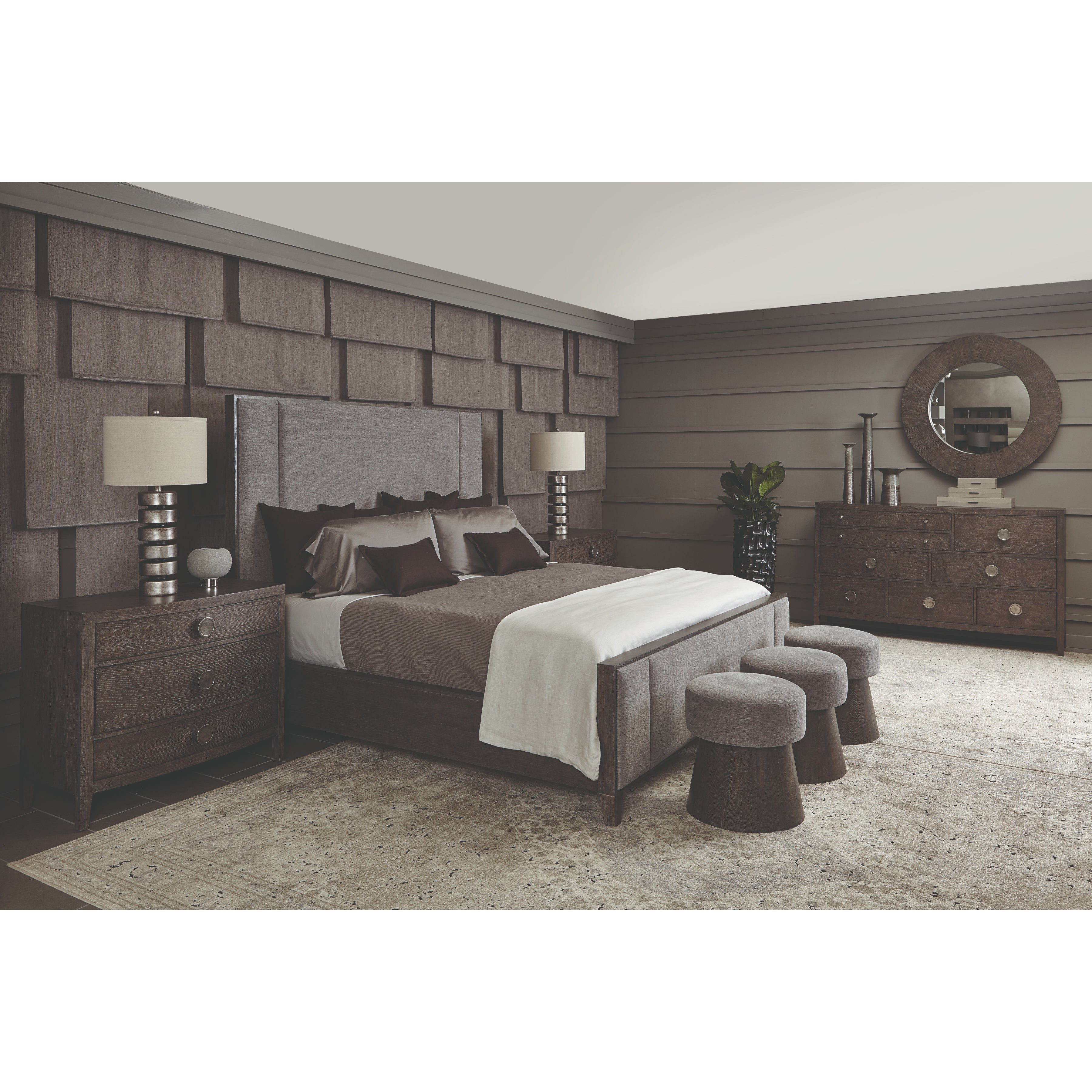 Linea Round Mirror by Bernhardt