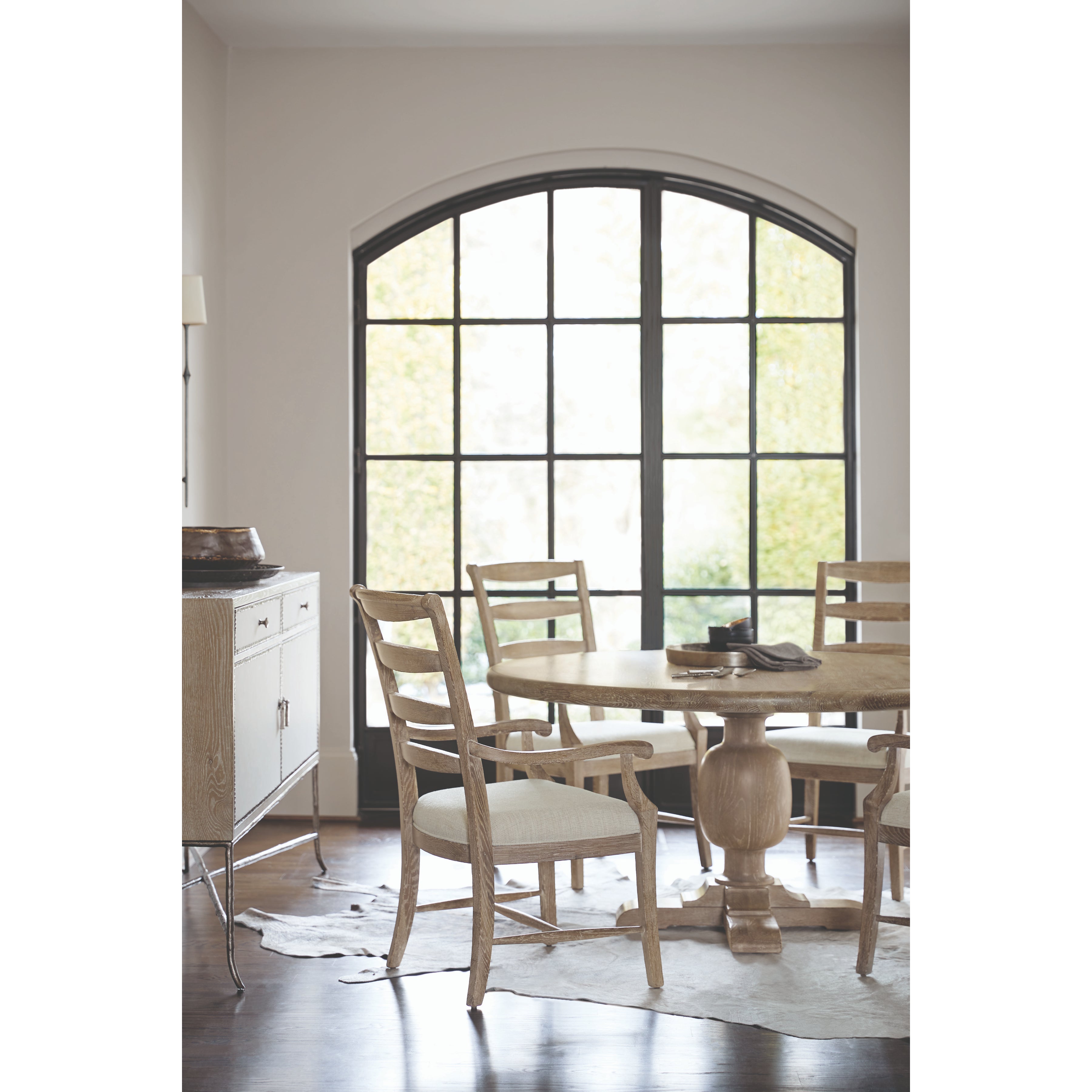 Rustic Patina Ladderback Side Chair in Sand Finish by Bernhardt