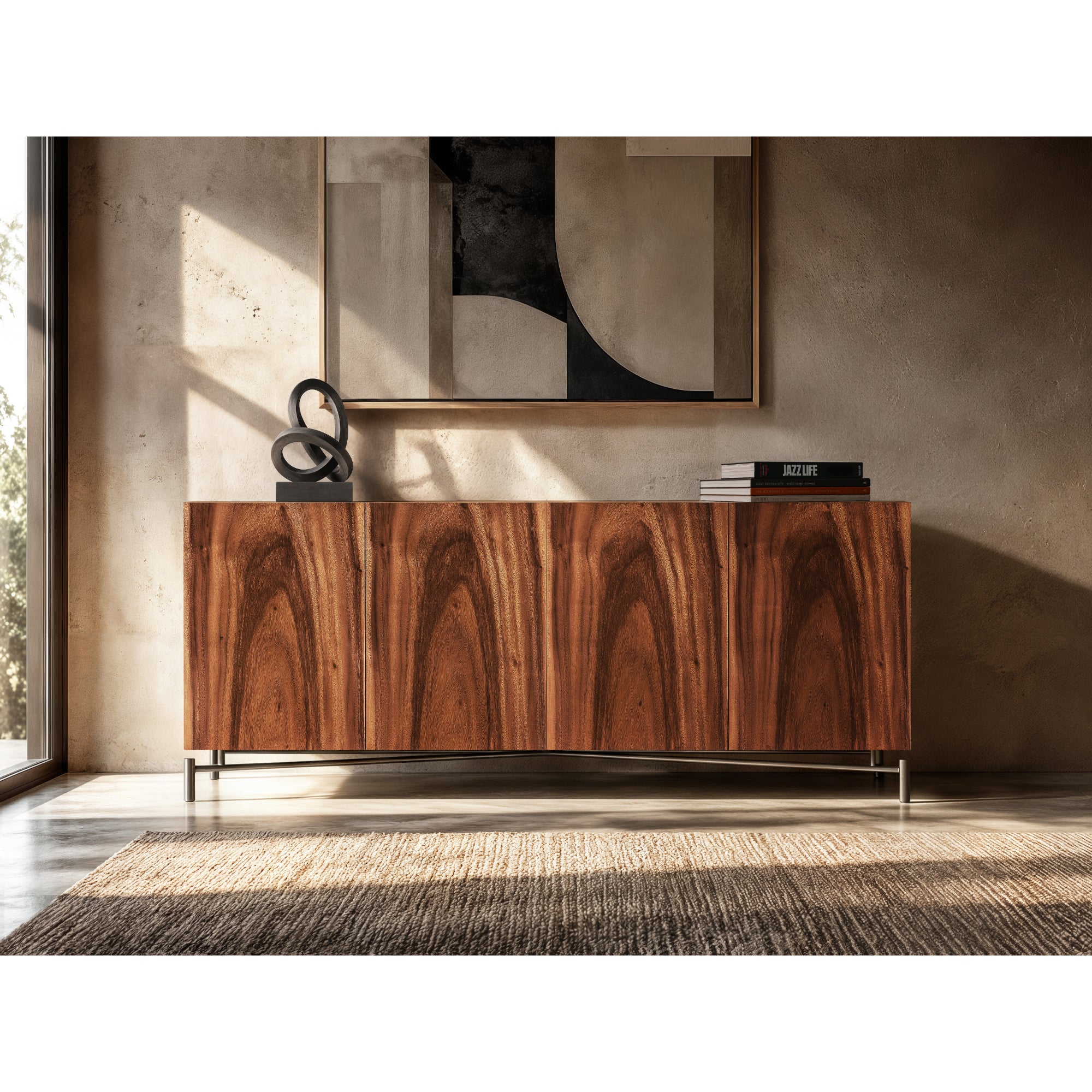 Brasea Wooden Entertainment Credenza by Bernhardt