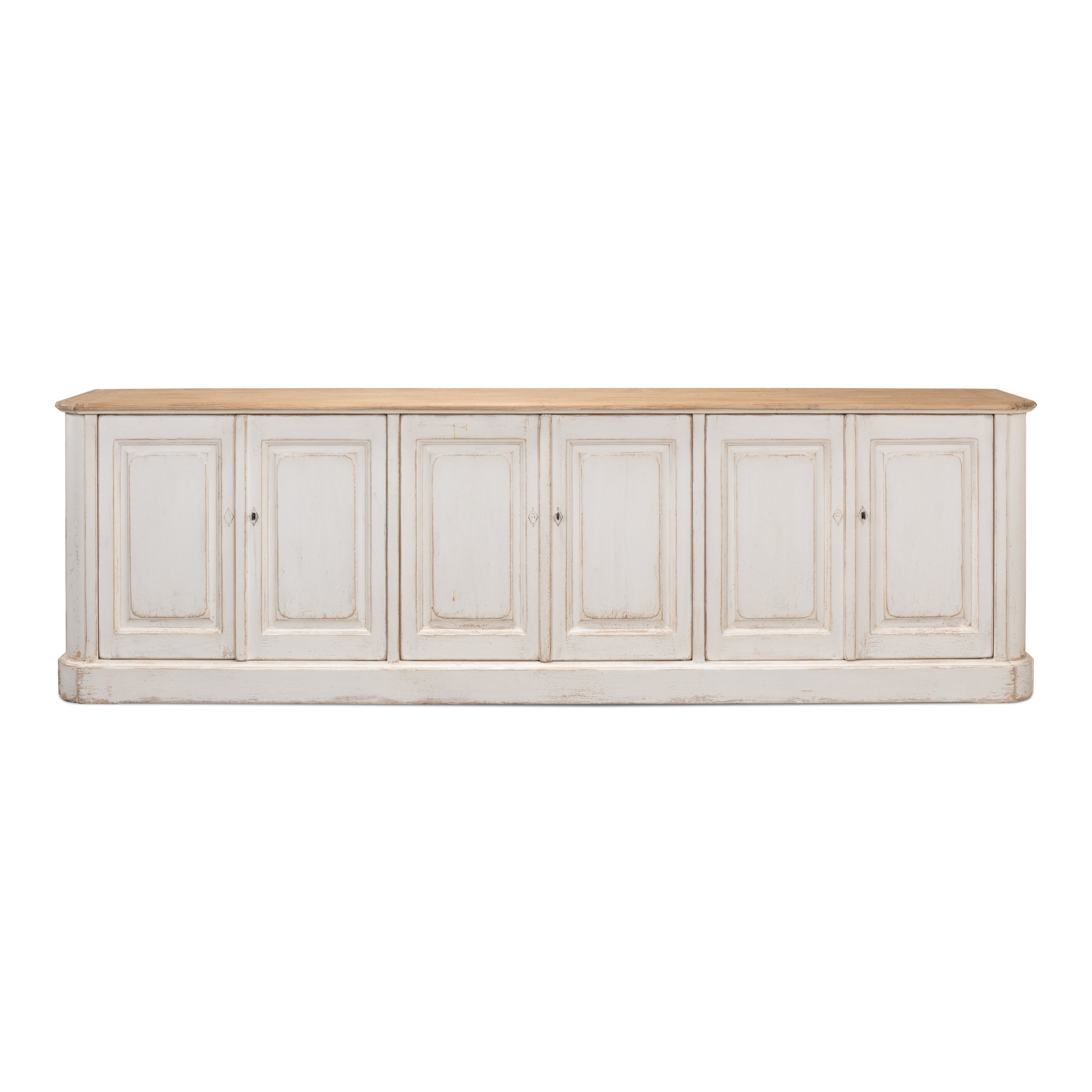 6 Door Sideboard Antique Whitewash