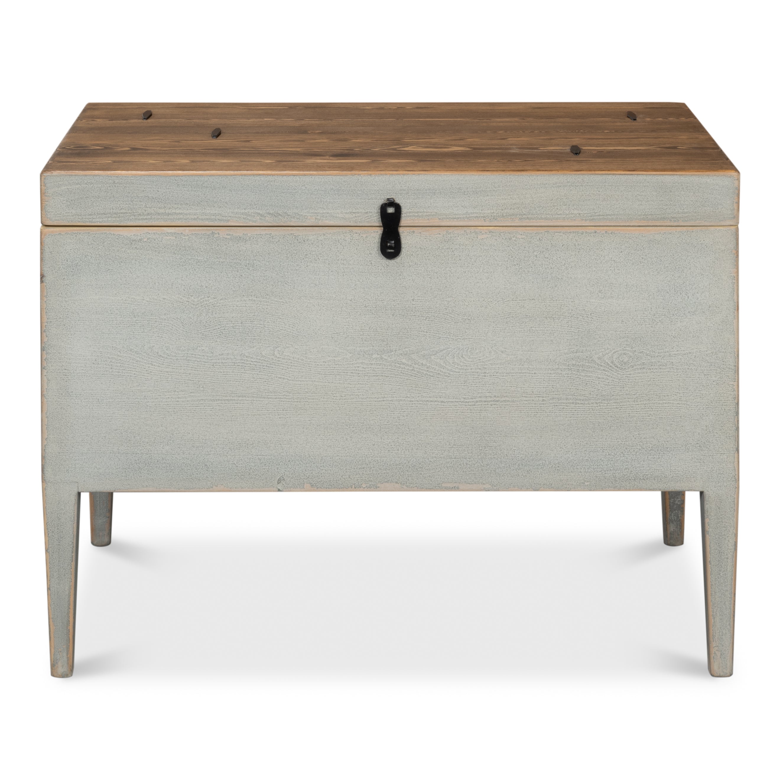 Trunk Side Table with Secret Storage