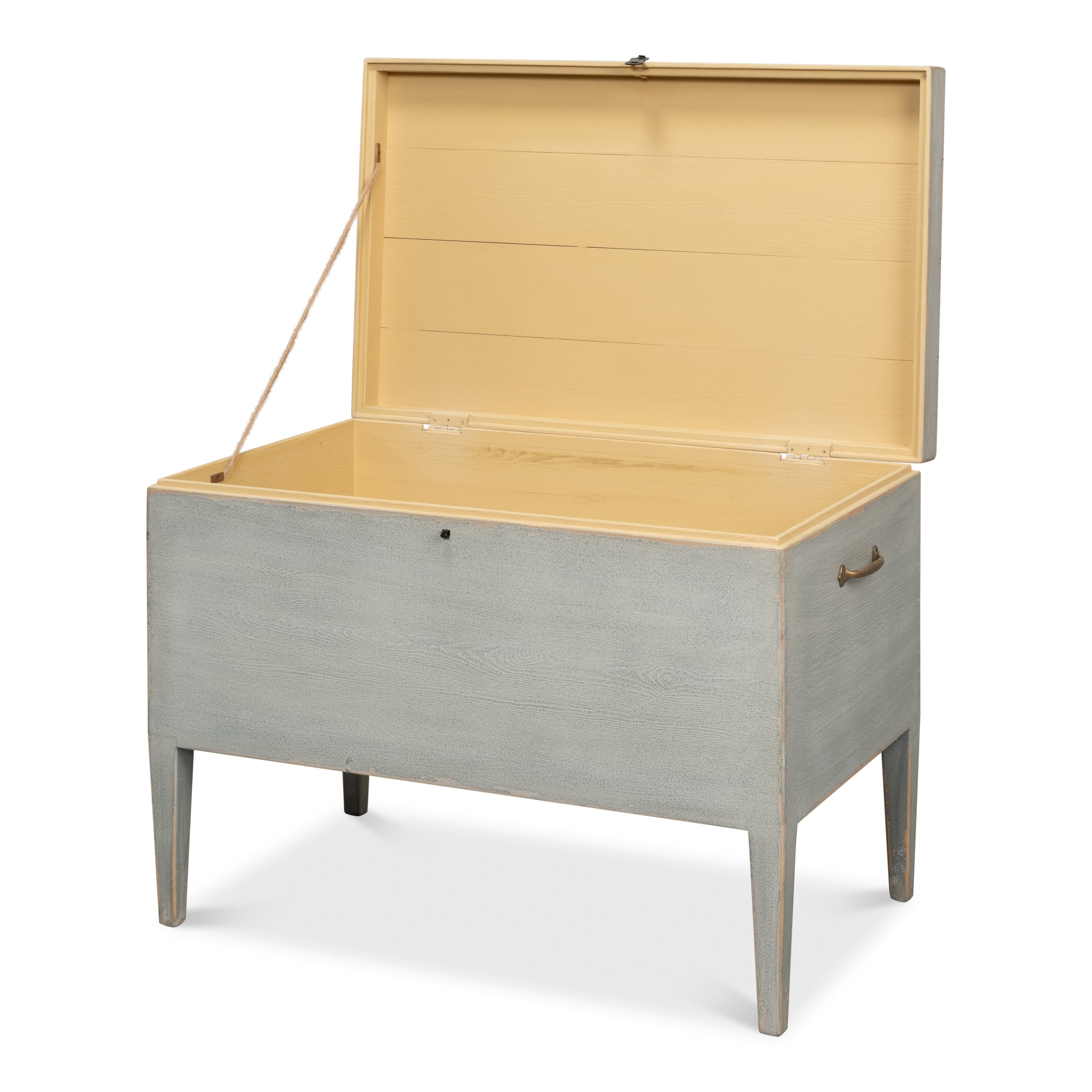 Trunk Side Table with Secret Storage