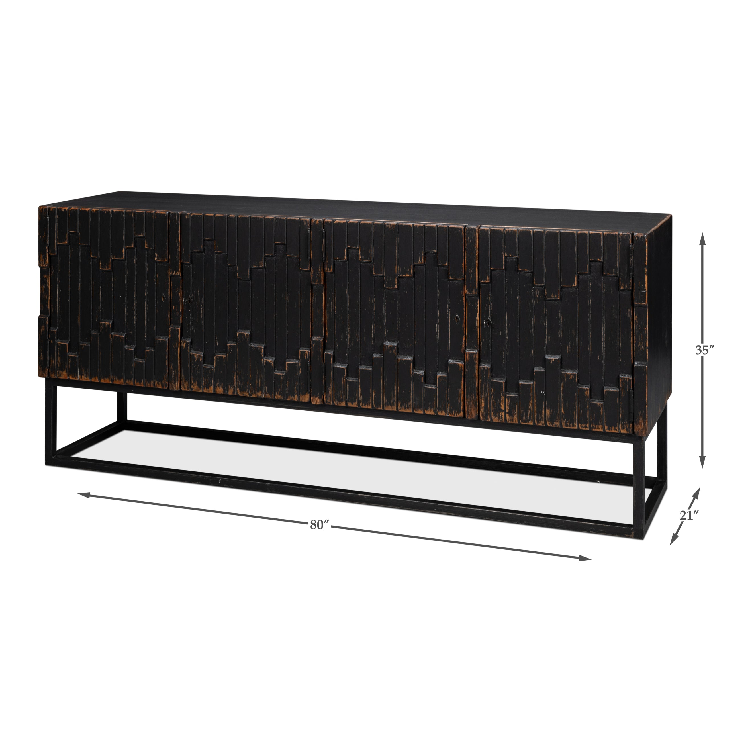 Aztec Sideboard - Black