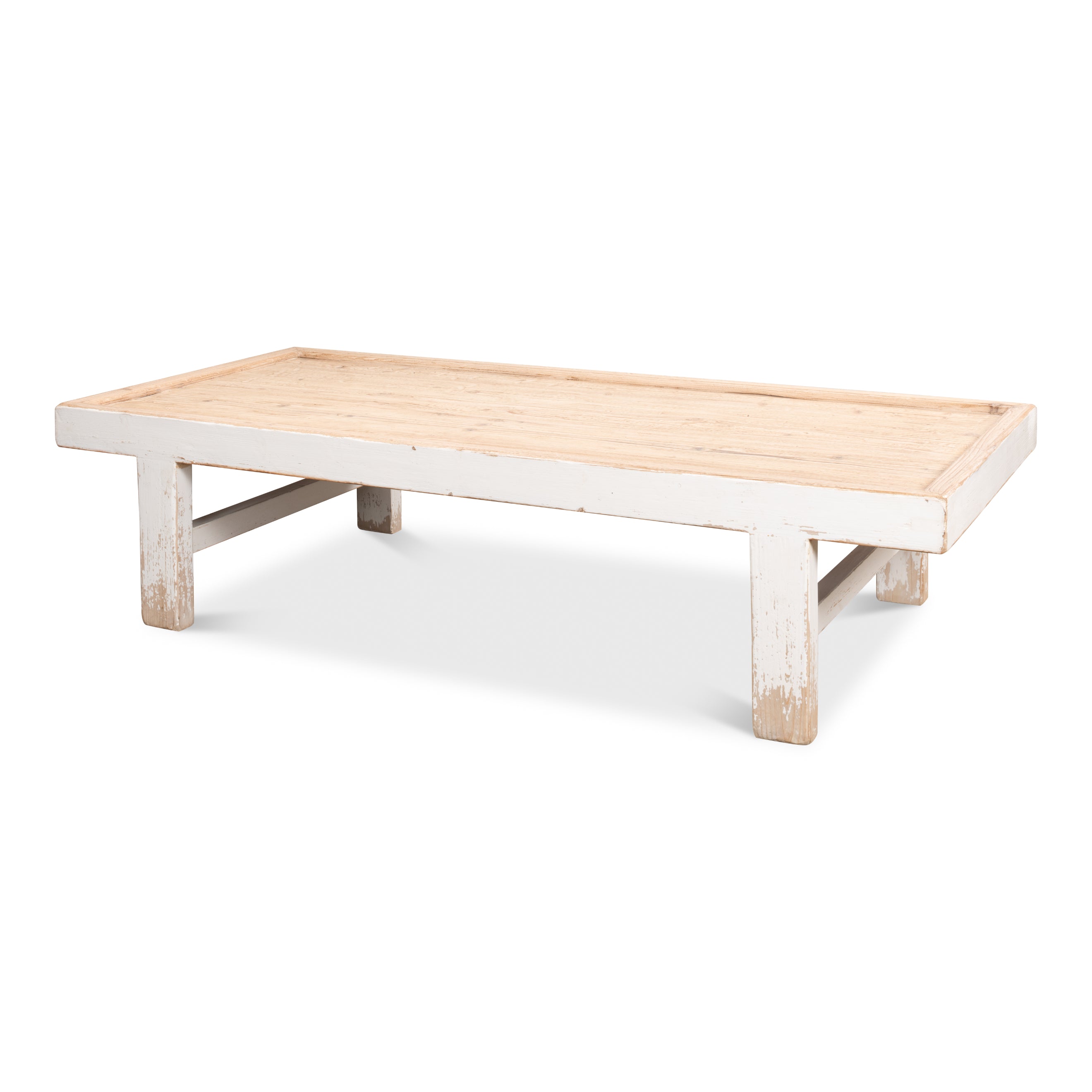 Large Wood Panel Coffee Table