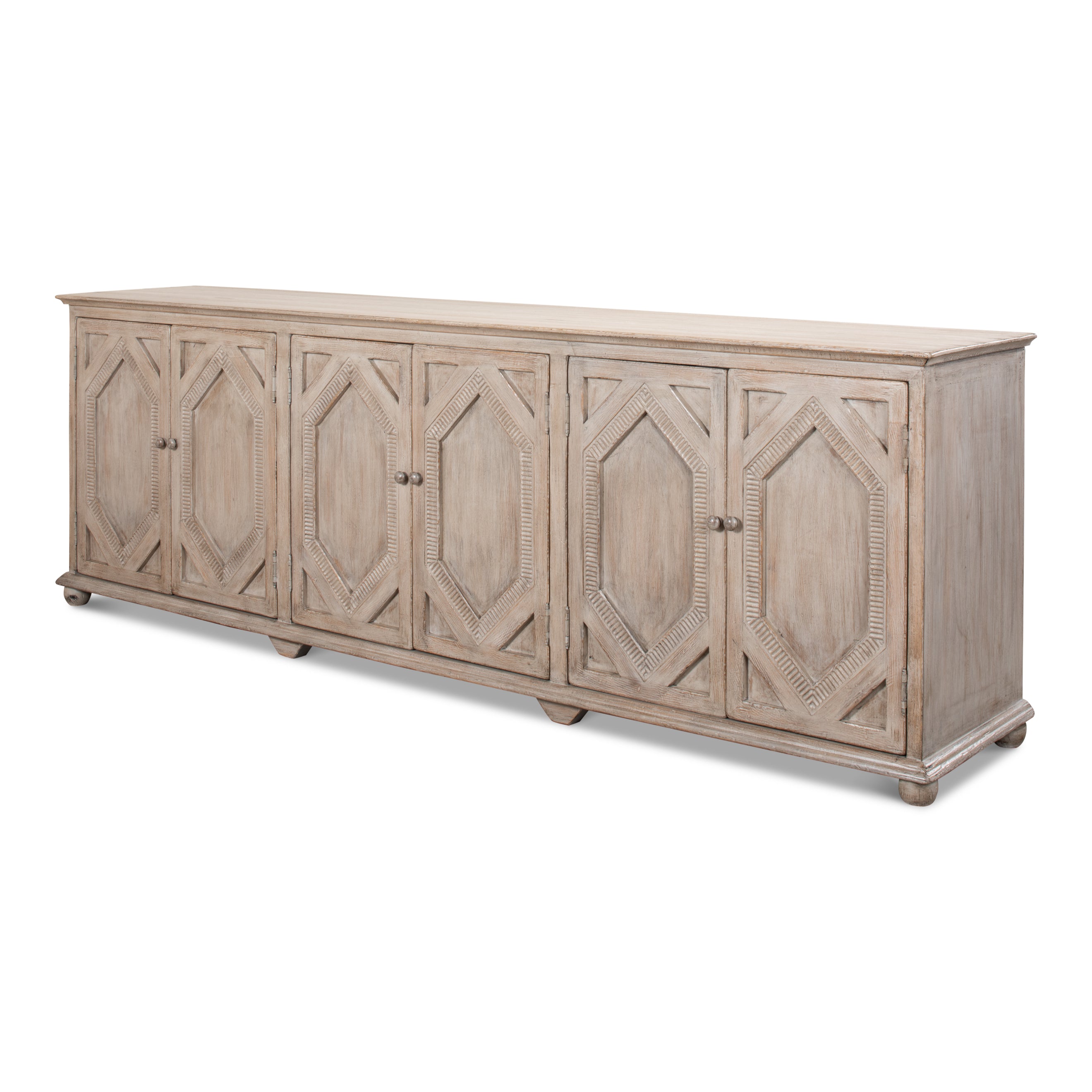 Six Diamonds Sideboard - French Gray