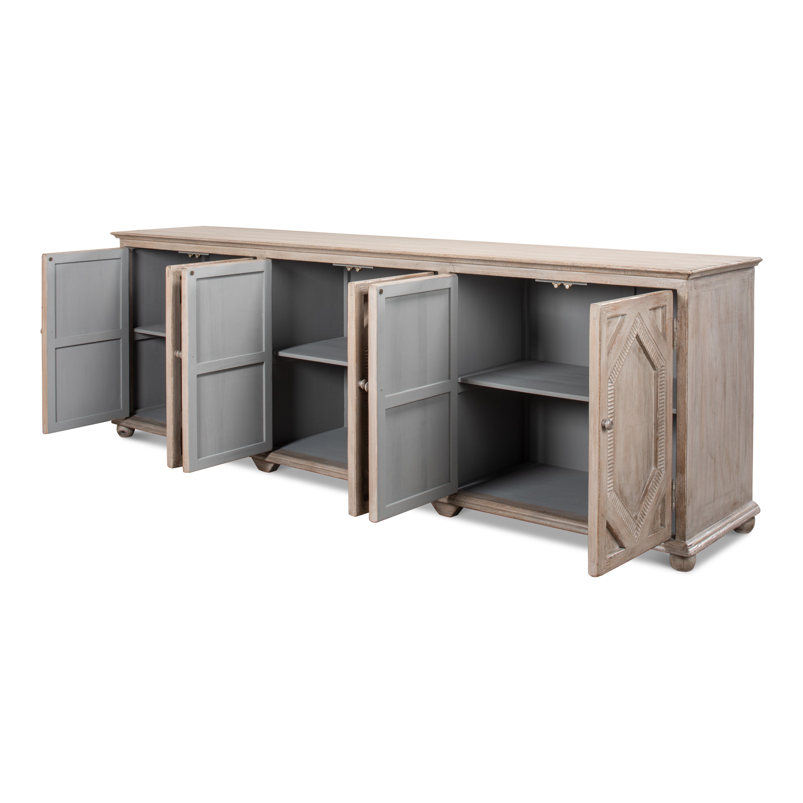 Six Diamonds Sideboard - French Gray