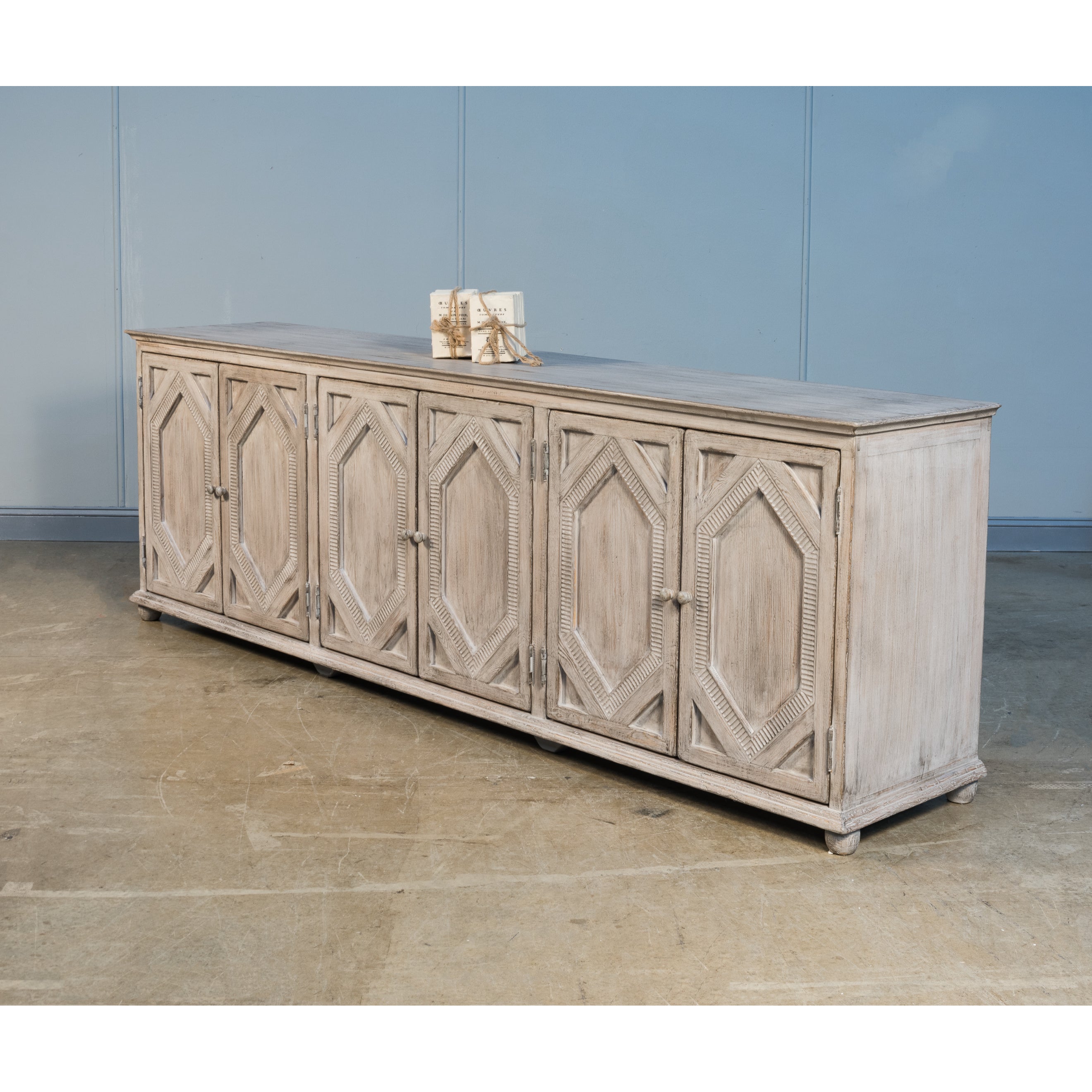 Six Diamonds Sideboard - French Gray