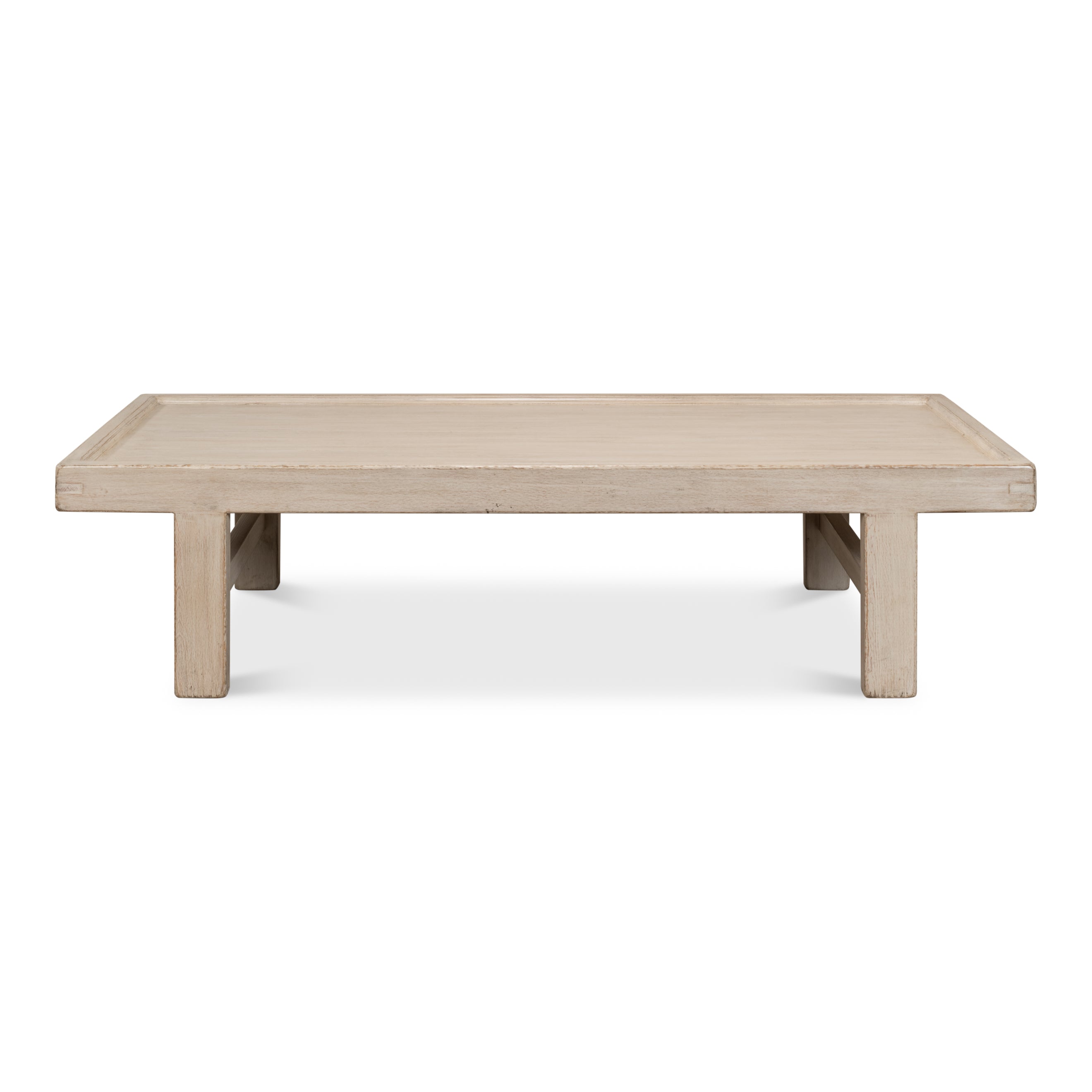 Large Wood Panel Coffee Table