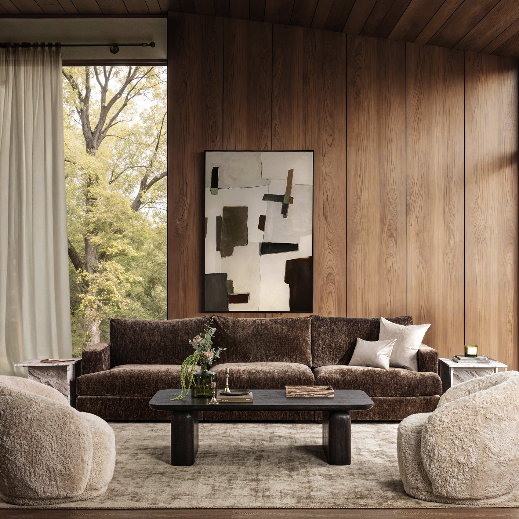Ludwig 3-Piece Sofa - Mossed Brown