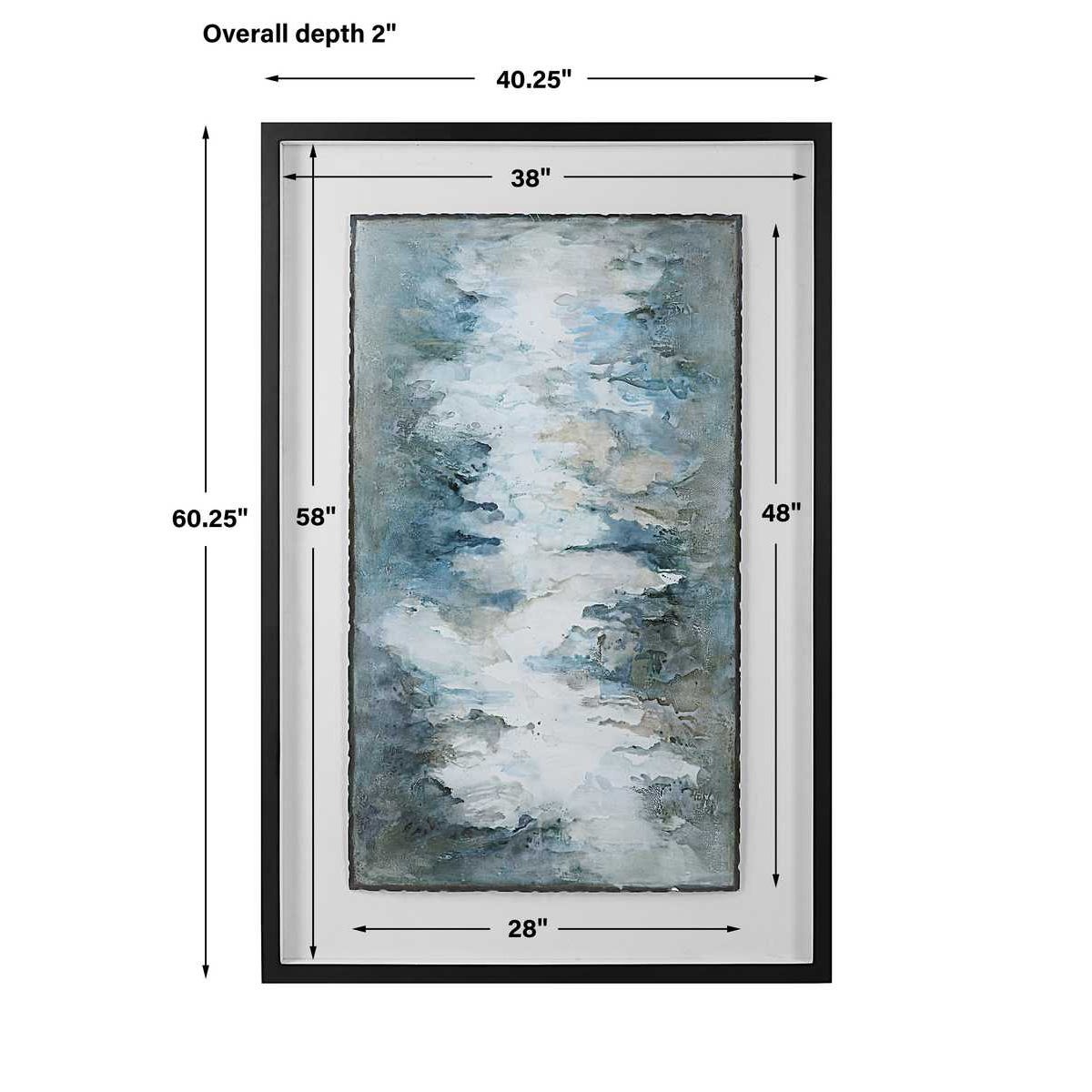 Uttermost Lakeside Grande Framed Abstract Print
