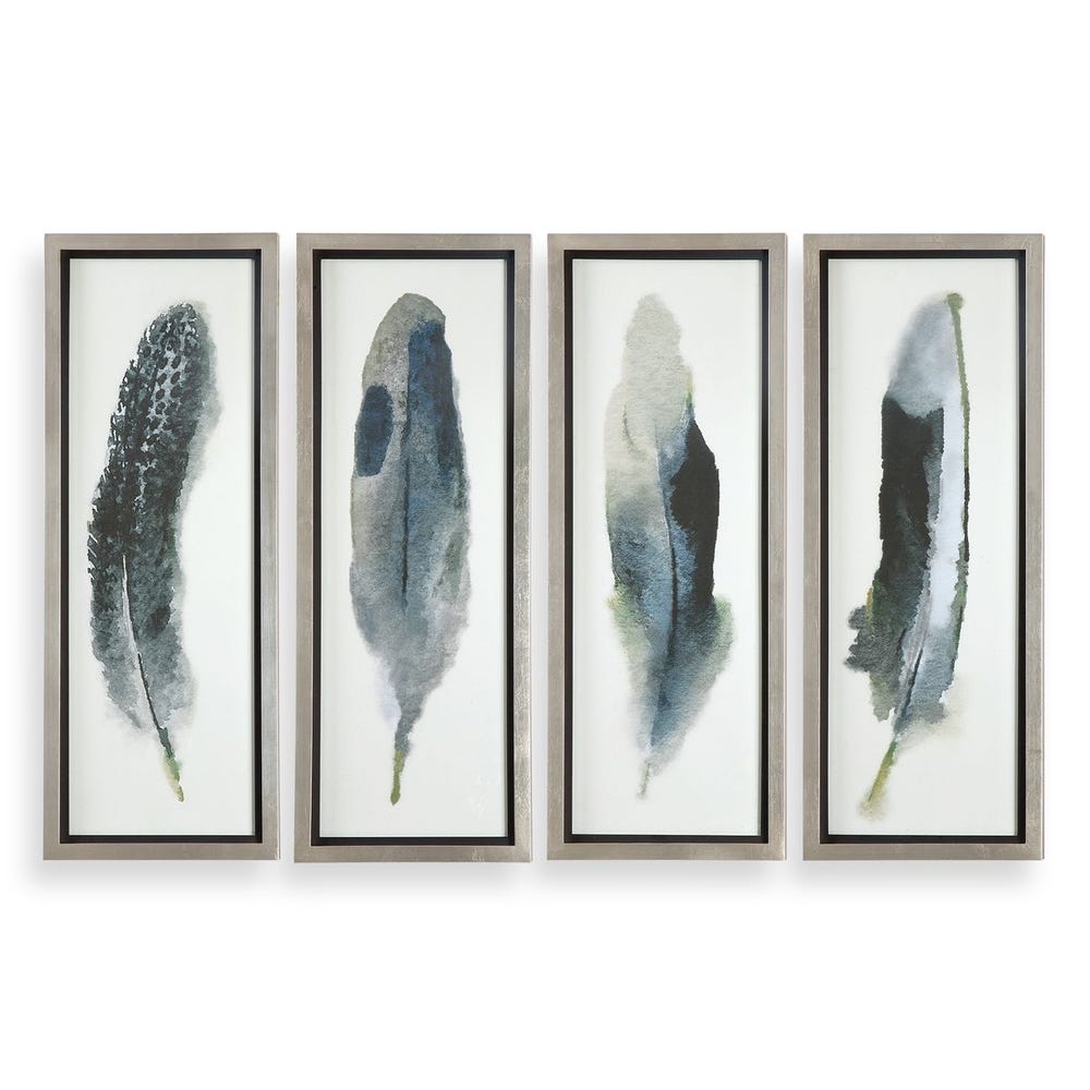 Uttermost Feathered Beauty Prints - Set of 4