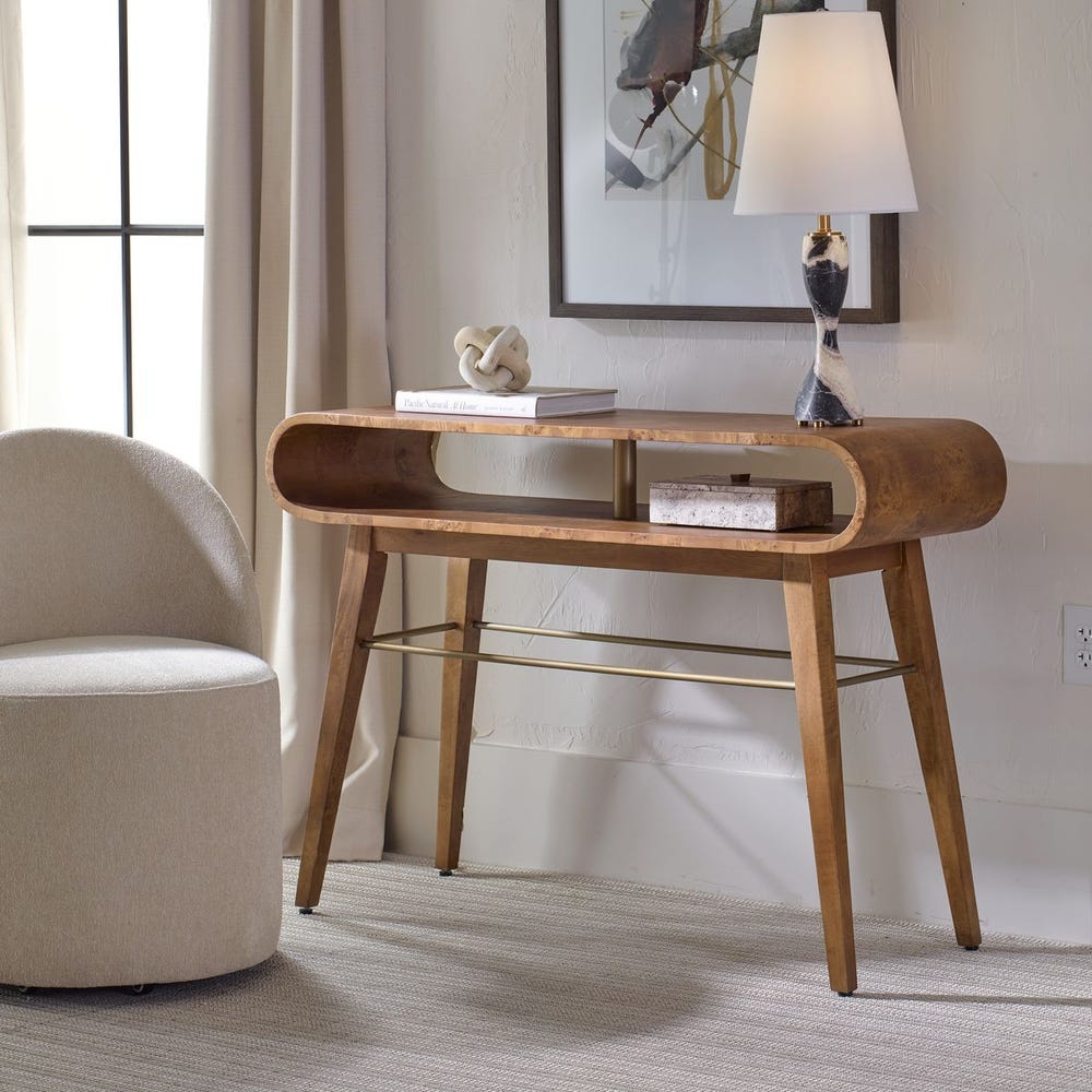 Uttermost Ledger Mid-Century Console Table