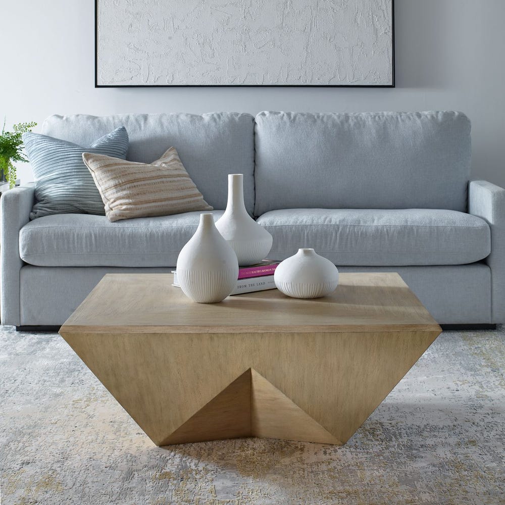 Uttermost Collins Modern Light Gray Coffee Table