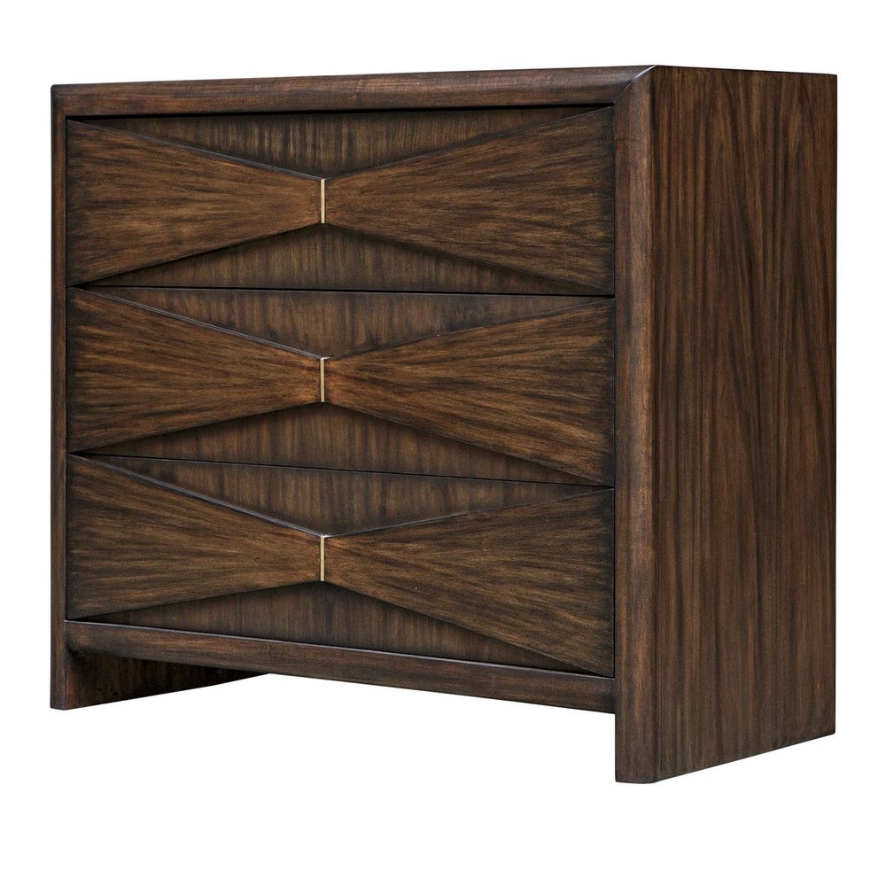 Uttermost Bowtie 3 Drawer Mid-Century Chest