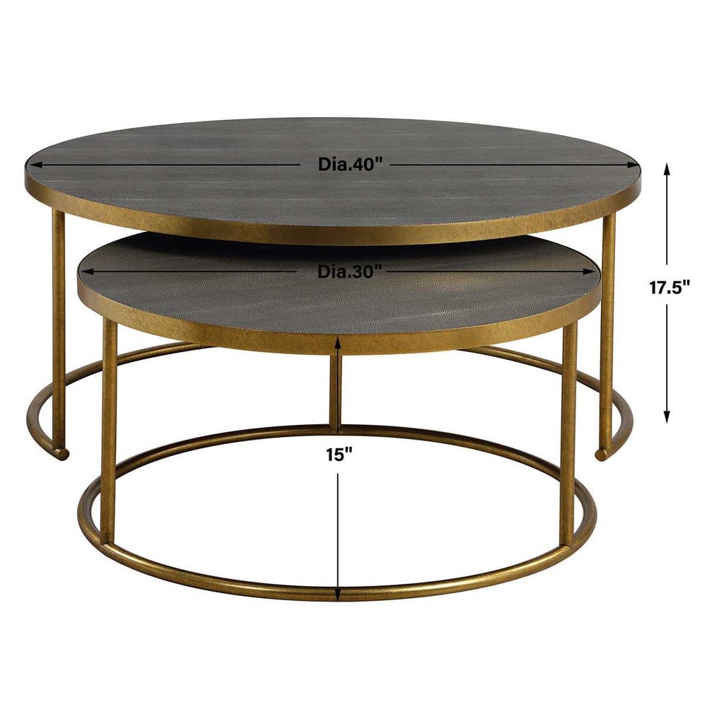Uttermost Aragon Nesting Coffee Tables - Set of 2