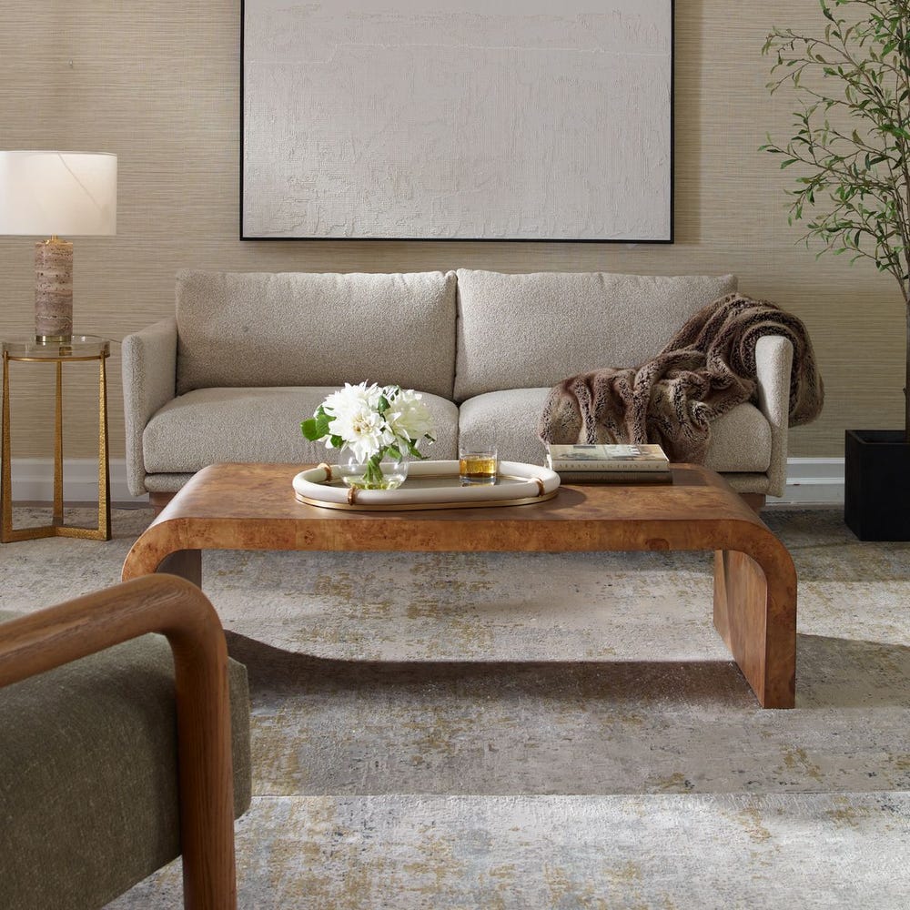 Uttermost Carraway Burl Wood Coffee Table