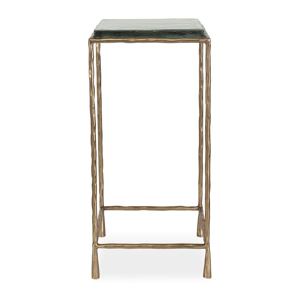 Uttermost Ovard Antiqued Gold Accent Table