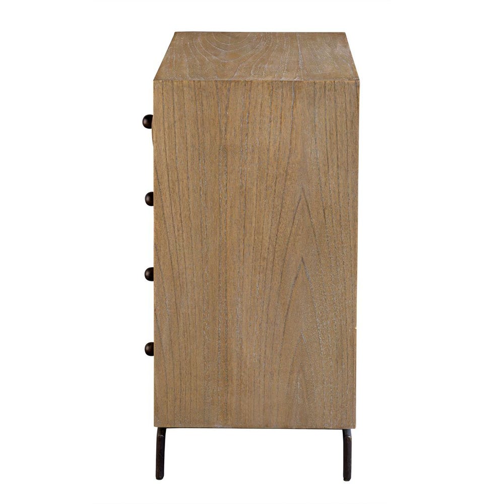 Uttermost Millard Curved 4 Drawer Chest