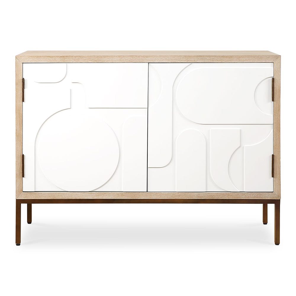 Uttermost Weimar 2 Door White Cabinet