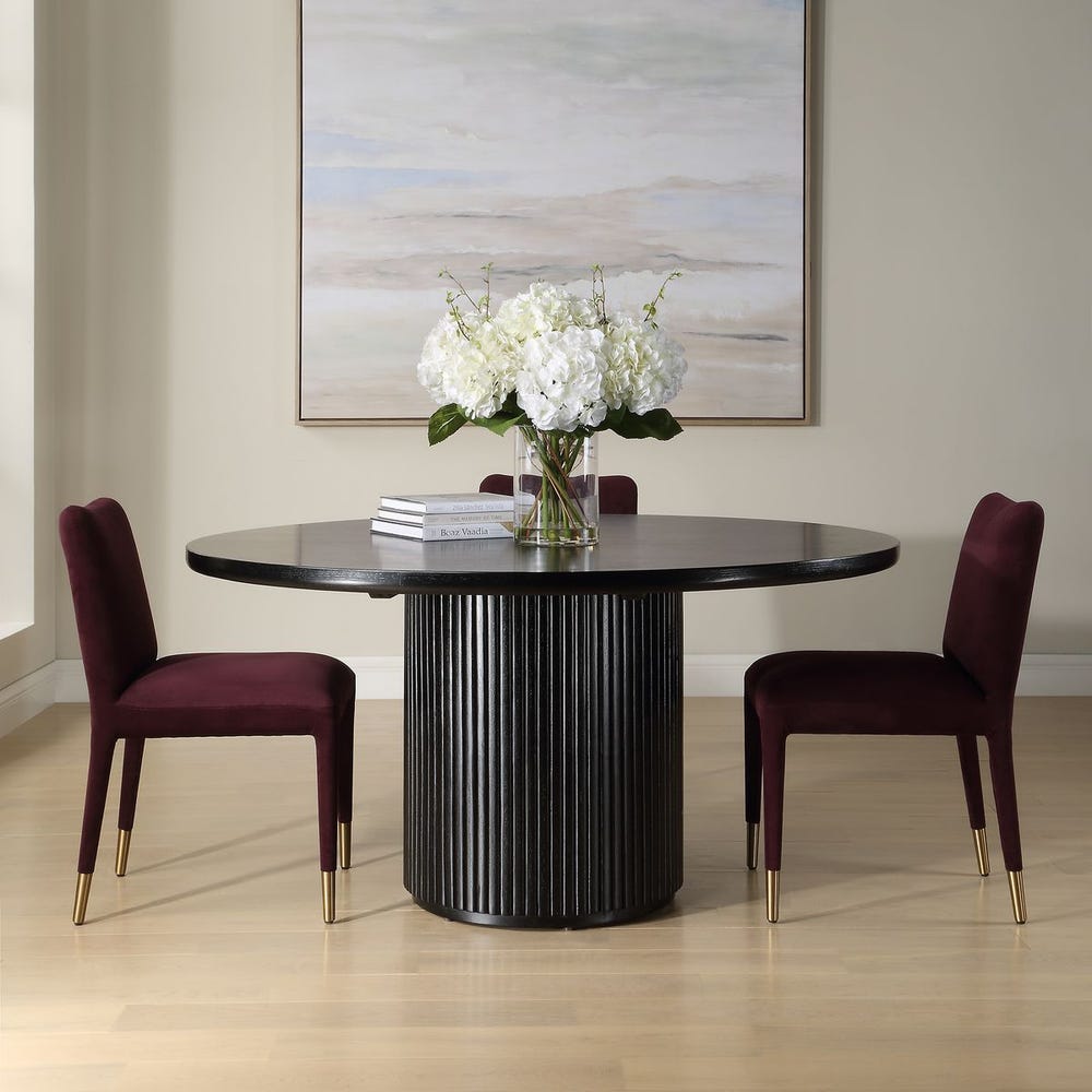 Uttermost Hersch Round Black Dining Table
