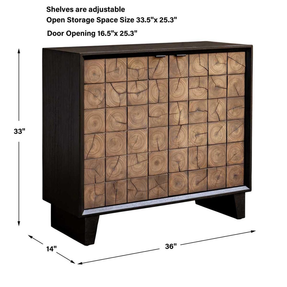 Uttermost Muestra Wood Grain 2 Door Cabinet