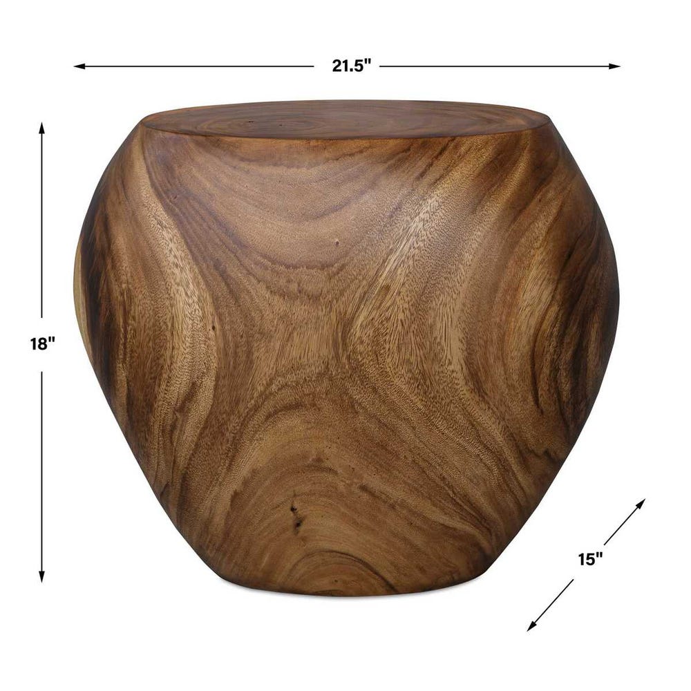 Uttermost Lomas Solid Wood Accent Stool