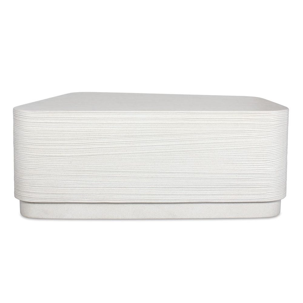Uttermost Saltwater White Concrete Coffee Table
