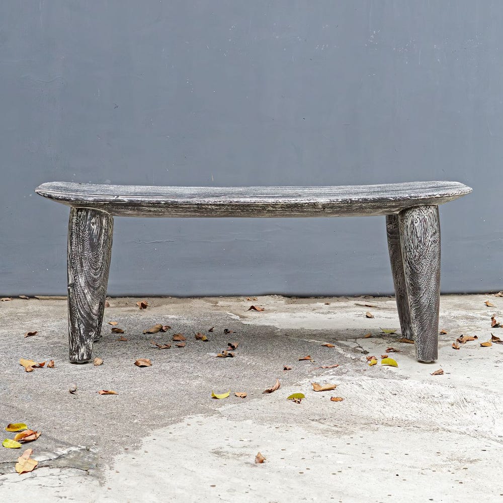 Uttermost Fade To Black Wood Bench