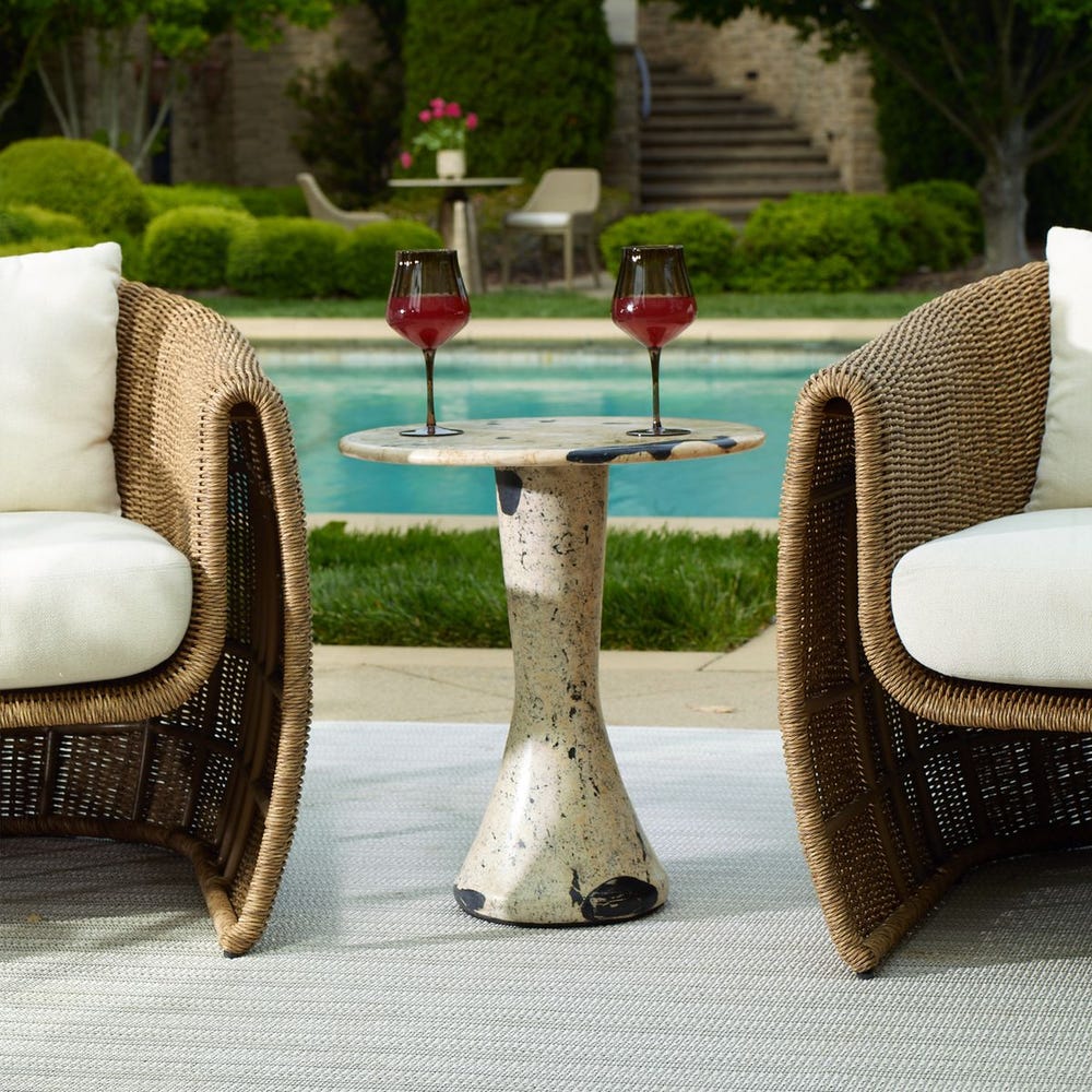 Uttermost Cadas Indoor-Outdoor Stone Side Table
