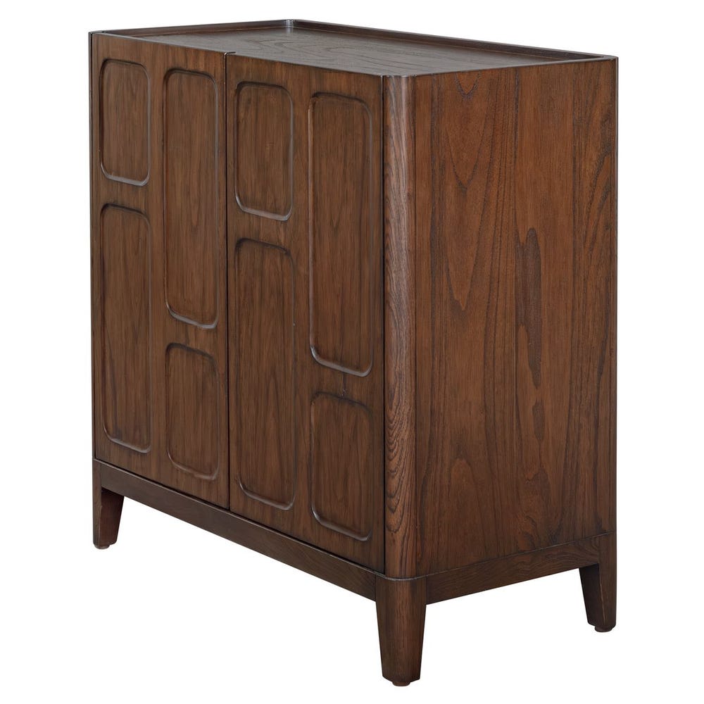 Uttermost On The Block 2 Door Walnut Cabinet