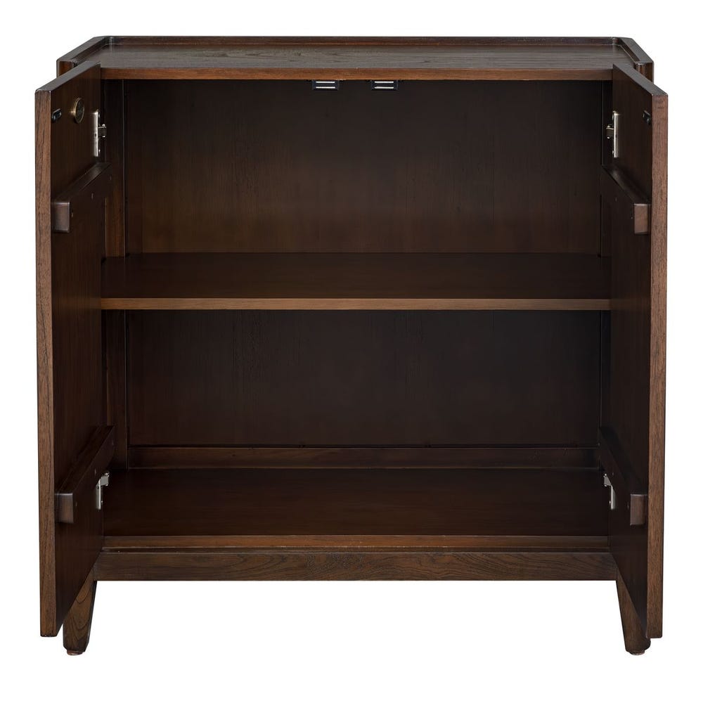 Uttermost On The Block 2 Door Walnut Cabinet