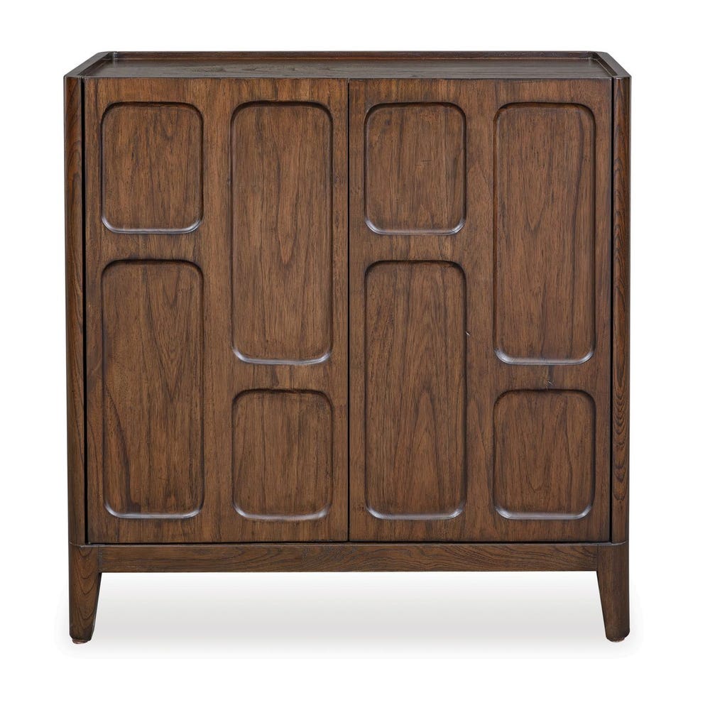 Uttermost On The Block 2 Door Walnut Cabinet