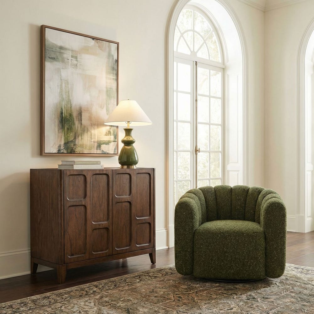 Uttermost On The Block 2 Door Walnut Cabinet