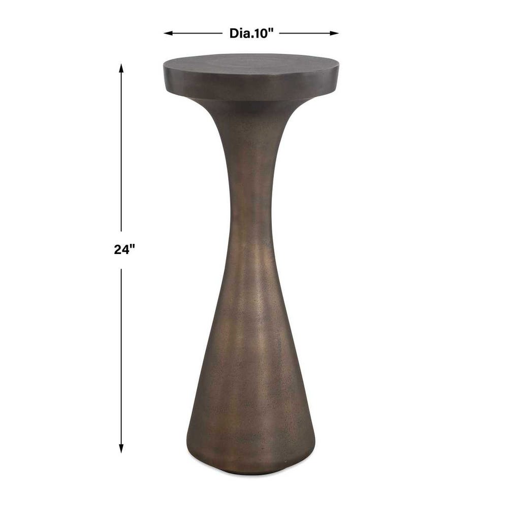 Uttermost Miko Indoor-Outdoor Bronze Drink Table